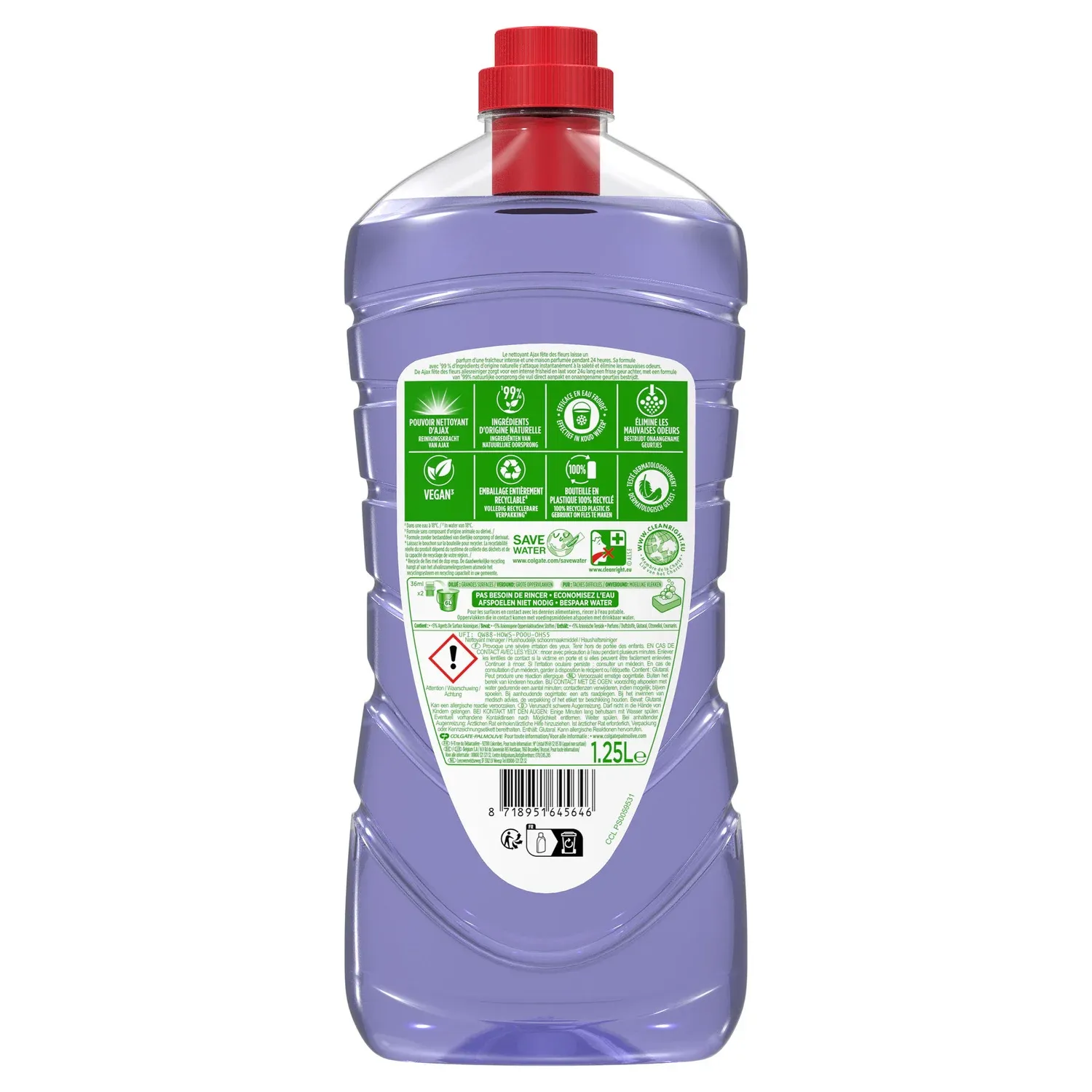 Nettoyant Ménager Multi-Usages Fraîcheur Lavande AJAX