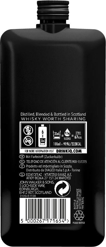 WHISKY J.W BLACK LAB 20CL