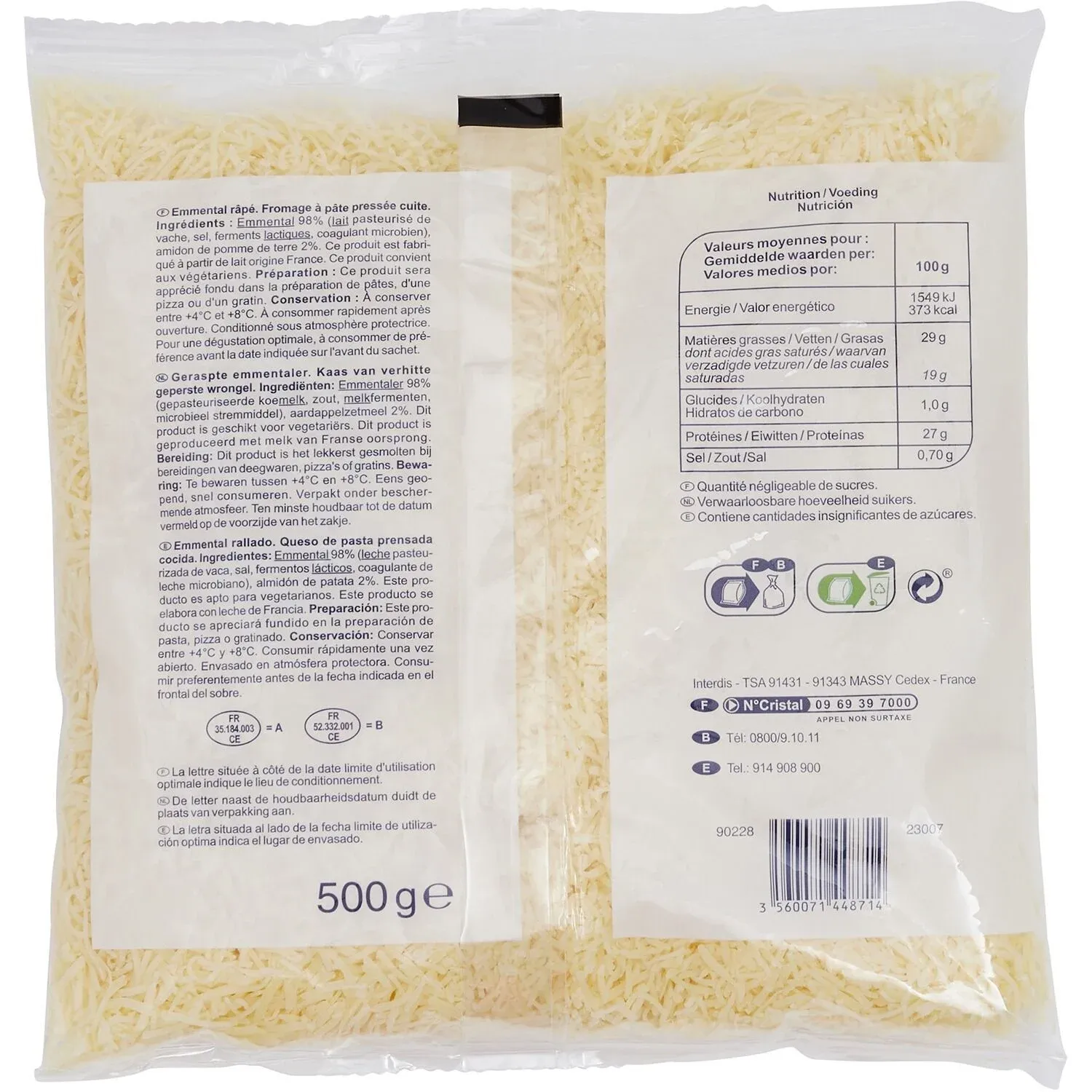 Fromage Râpé  Emmental SIMPL