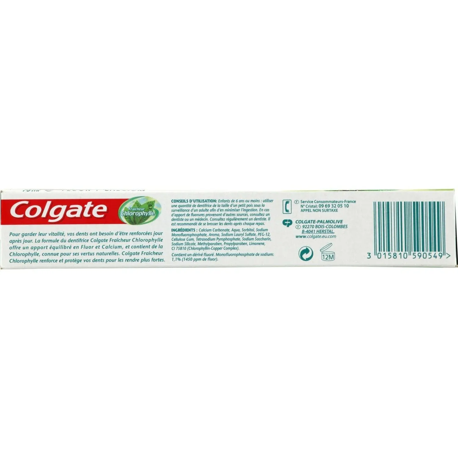 Dentifrice Fraîcheur Chlorophylle COLGATE