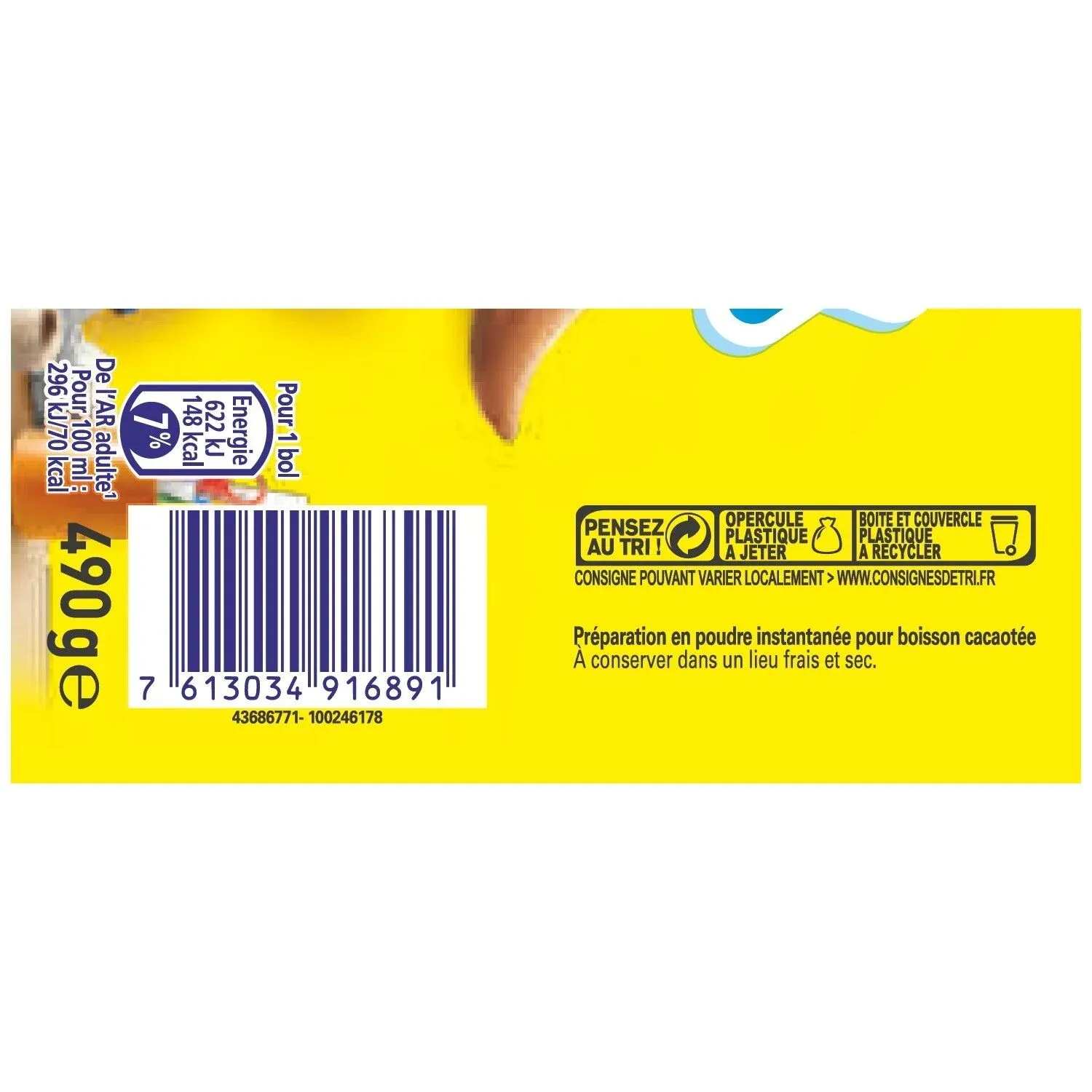 Chocolat en Poudre Nesquik NESTLE