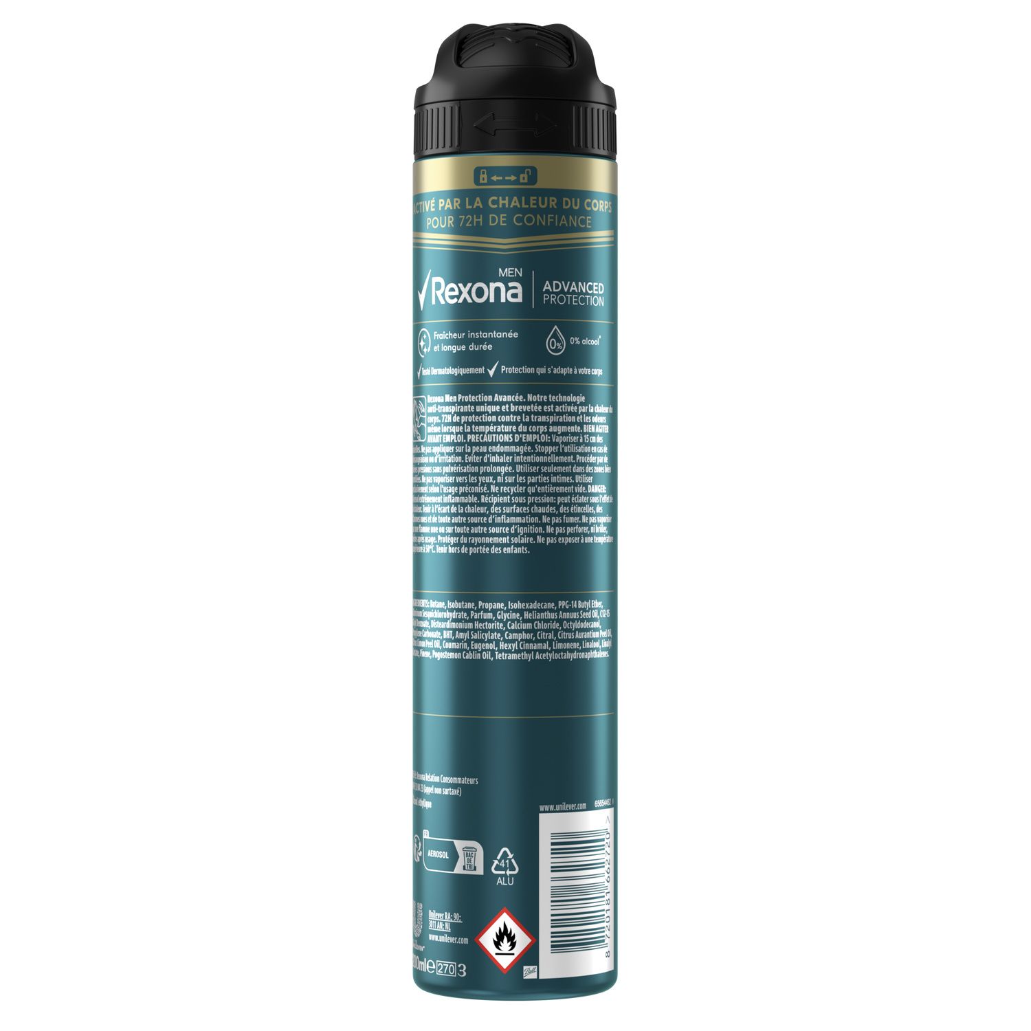 Déodorant Spray Homme Anti-Transpirant 72H Olivier Giroud REXONA MEN