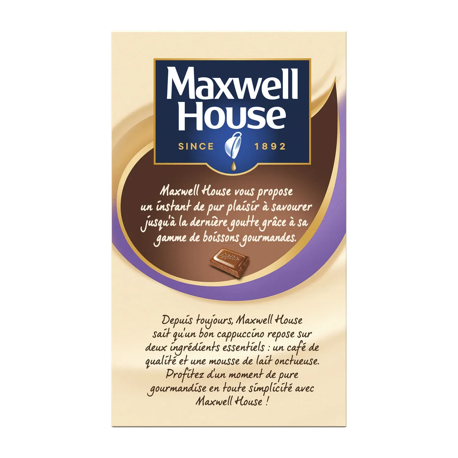 Café soluble cappuccino au chocolat MAXWELL