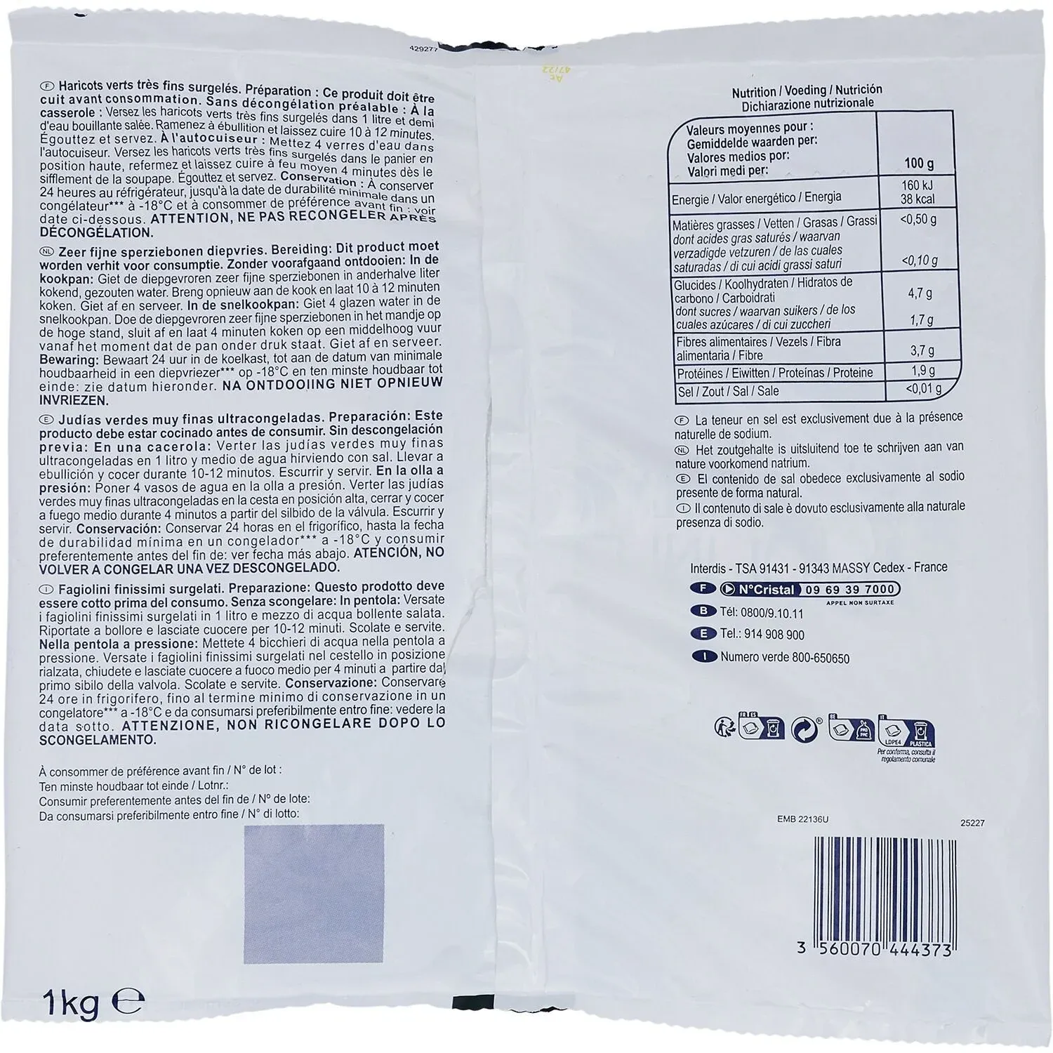 Haricots verts très fins SIMPL