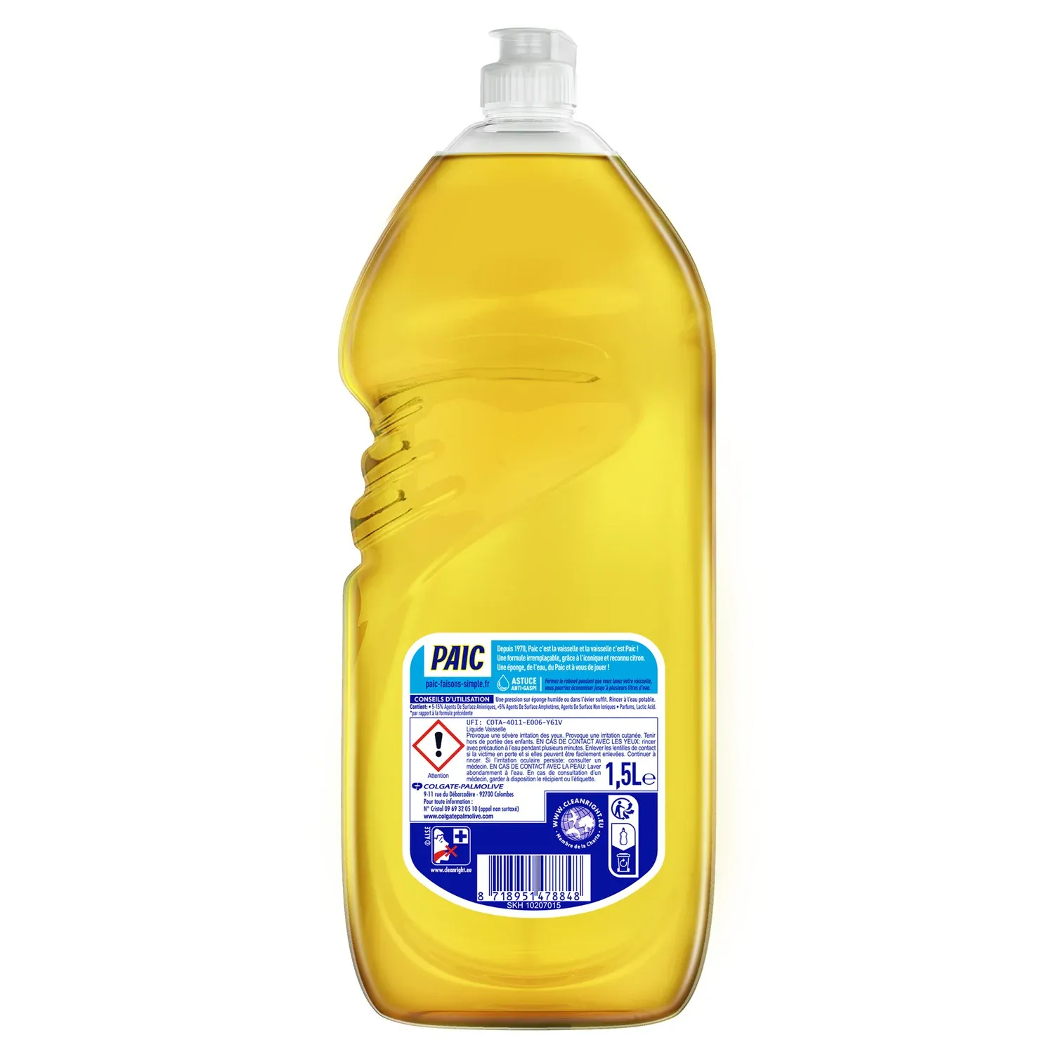 Liquide vaisselle Citron Super Dégraissant PAIC