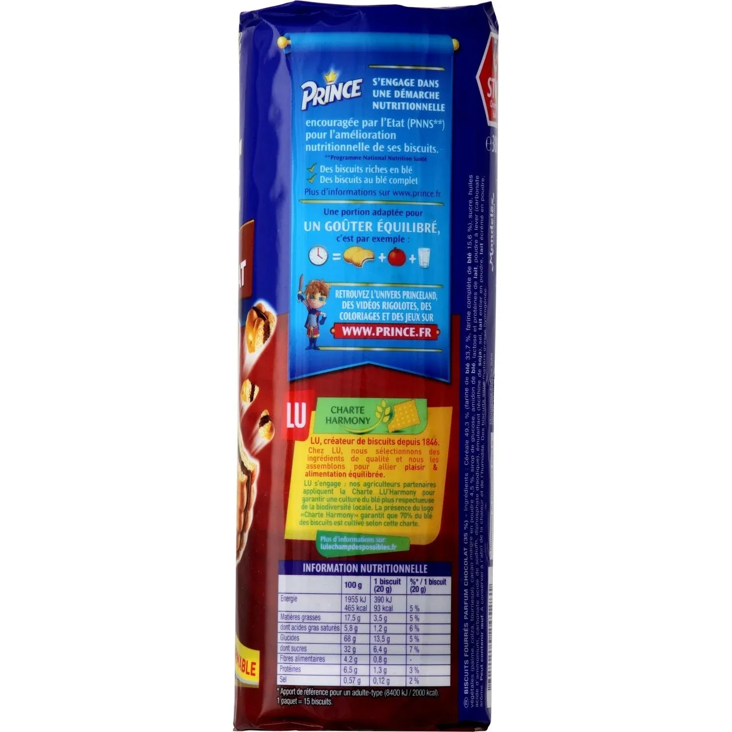 Biscuits goût chocolat PRINCE