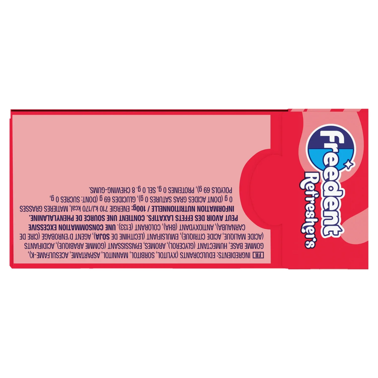 Chewing-Gum Gôut Fraise Citron Sans Sucres FREEDENT REFRESHERS