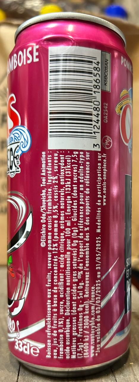 OASIS CAN POMME/CASSS/FRAMBOISE 33CL