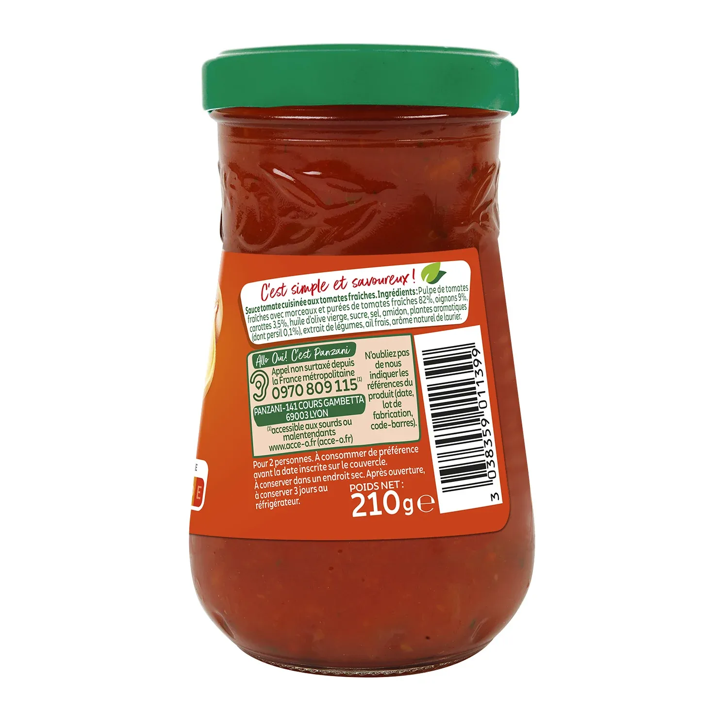 Sauce tomate cuisinées PANZANI