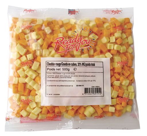Cubes Cheddar Gouda 500G