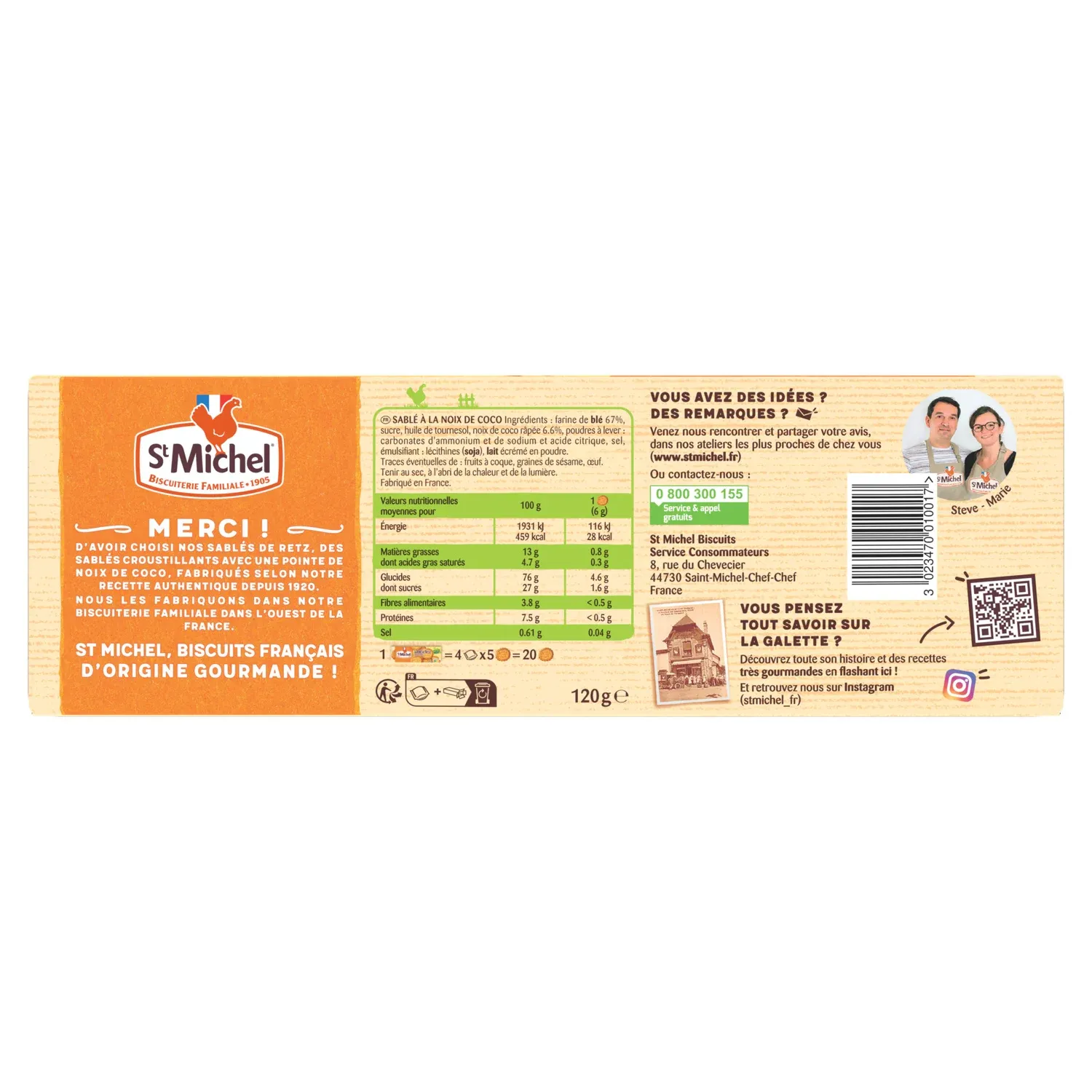 Biscuits Sablés De Retz ST MICHEL