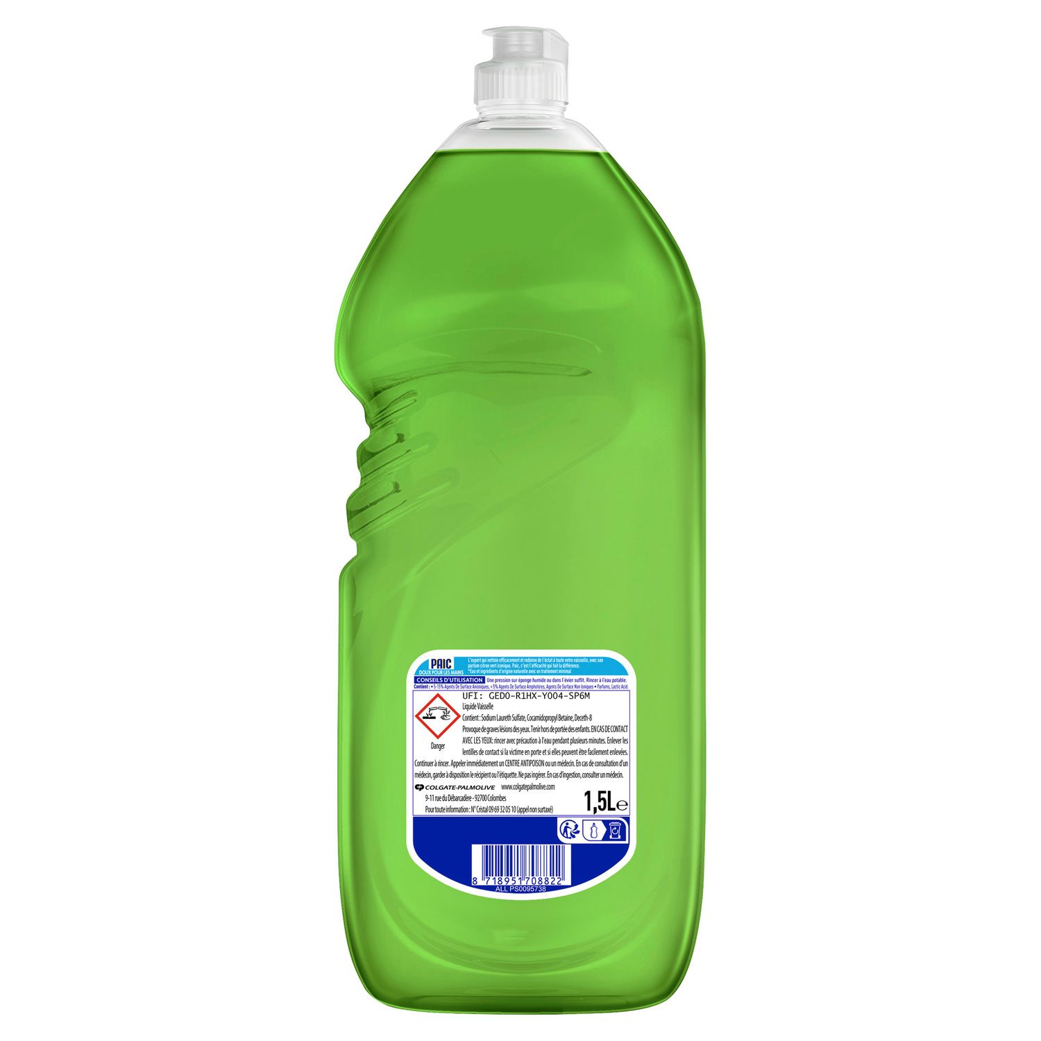 Liquide vaisselle Citron Vert Super Dégraissant PAIC