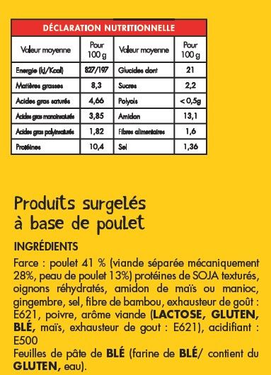 100 BOUCHONS POULET