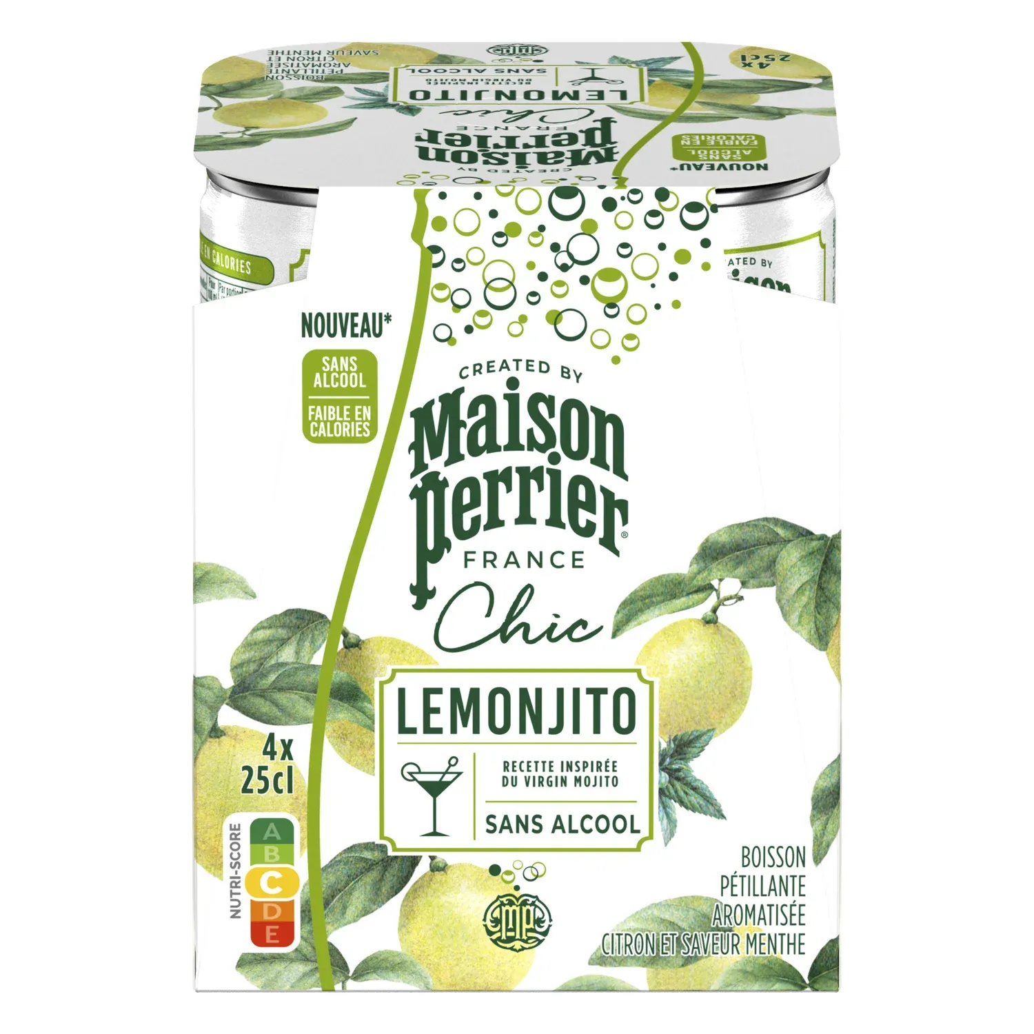 Eau Gazeuse Aromatisée Lemonjito MAISON PERRIER CHIC
