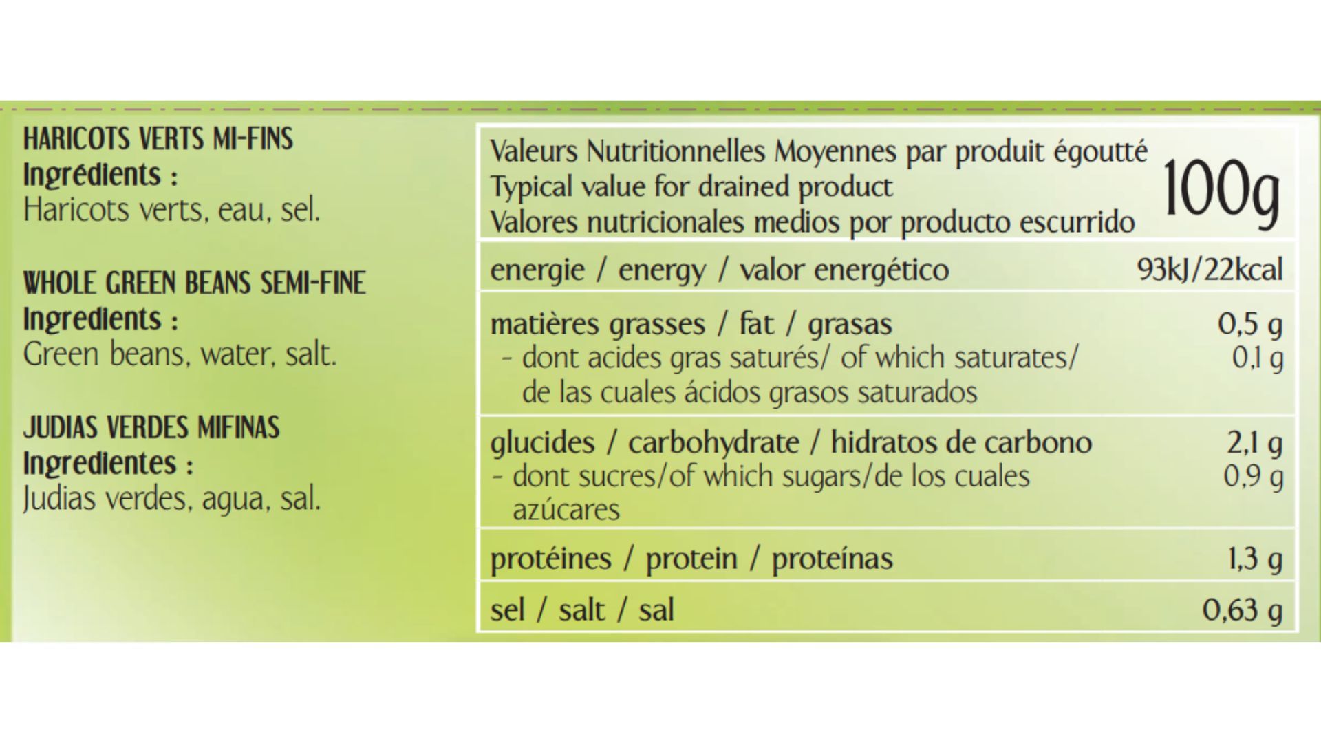 HARICOT V MF 800G C FLEURI