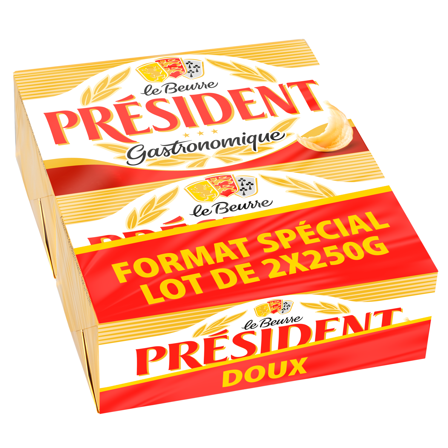 BEURRE PRESIDENT LOT 2X250G DO