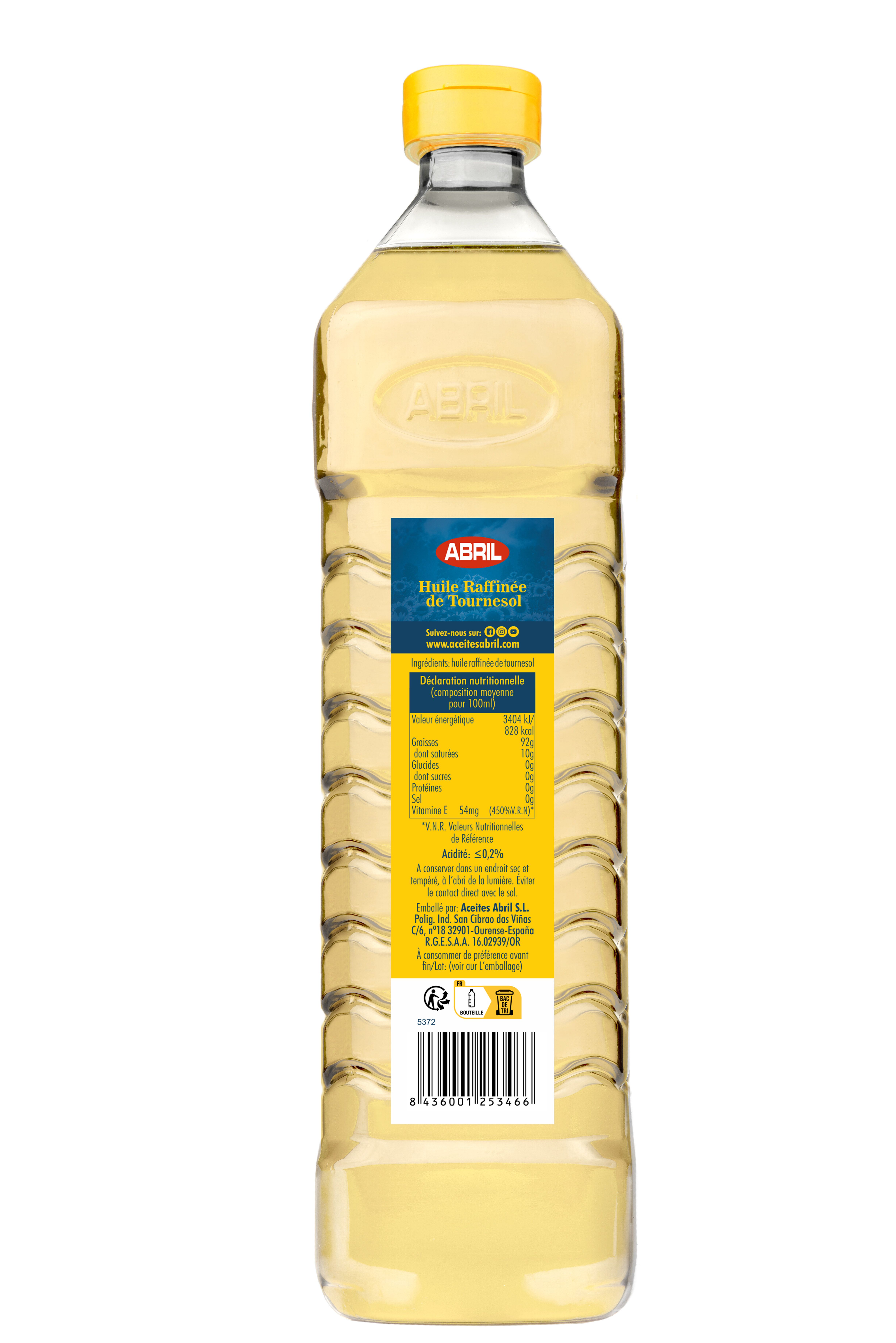 HUILE DE TOURNESOL 15 x 1L PET