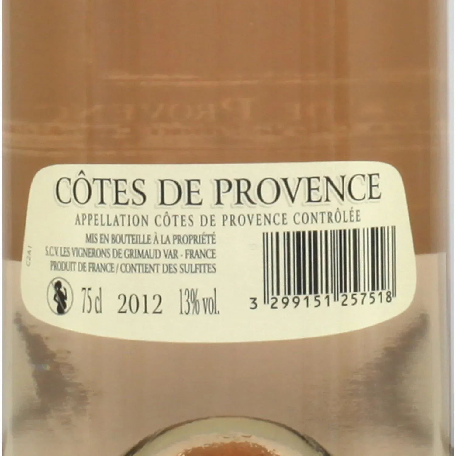 Vin rosé Côtes de Provence VIGNERONS DE GRIMAUD