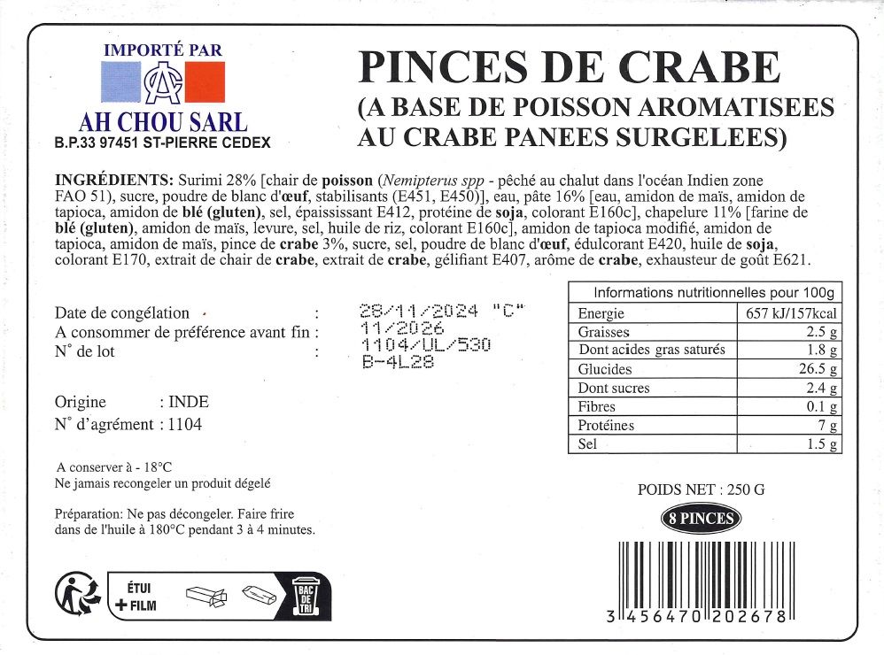 PINCE DE CRABE
