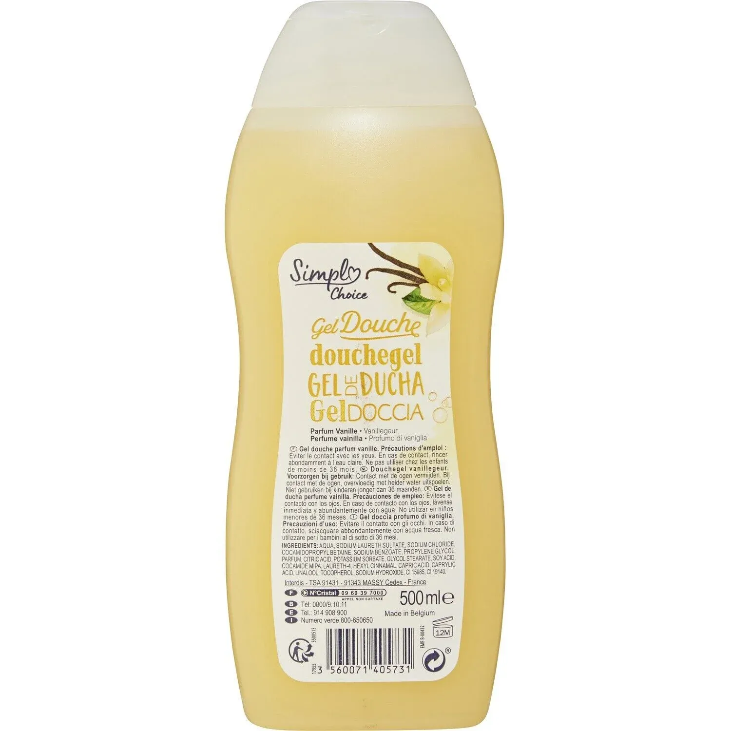 Gel douche Vanille SIMPL