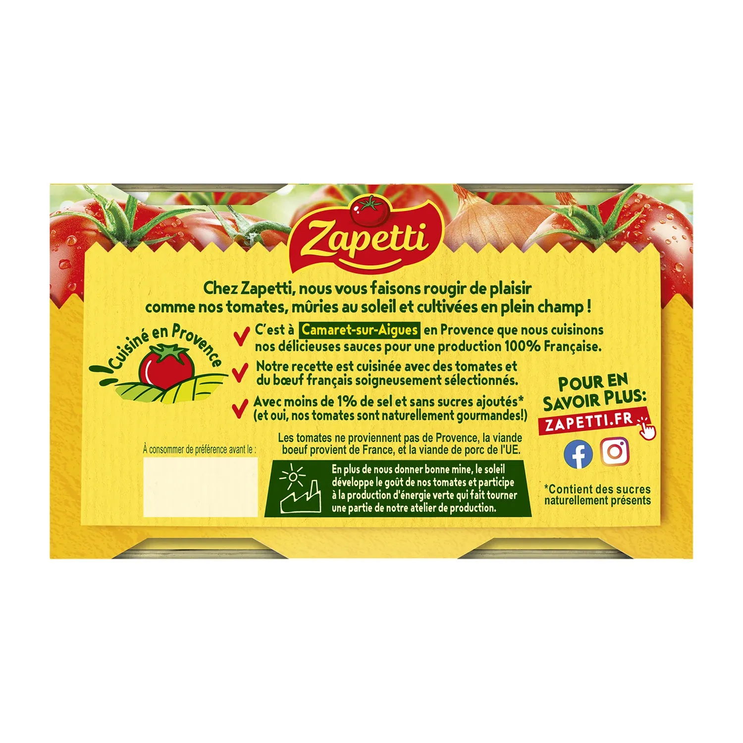 Sauce italienne ZAPETTI