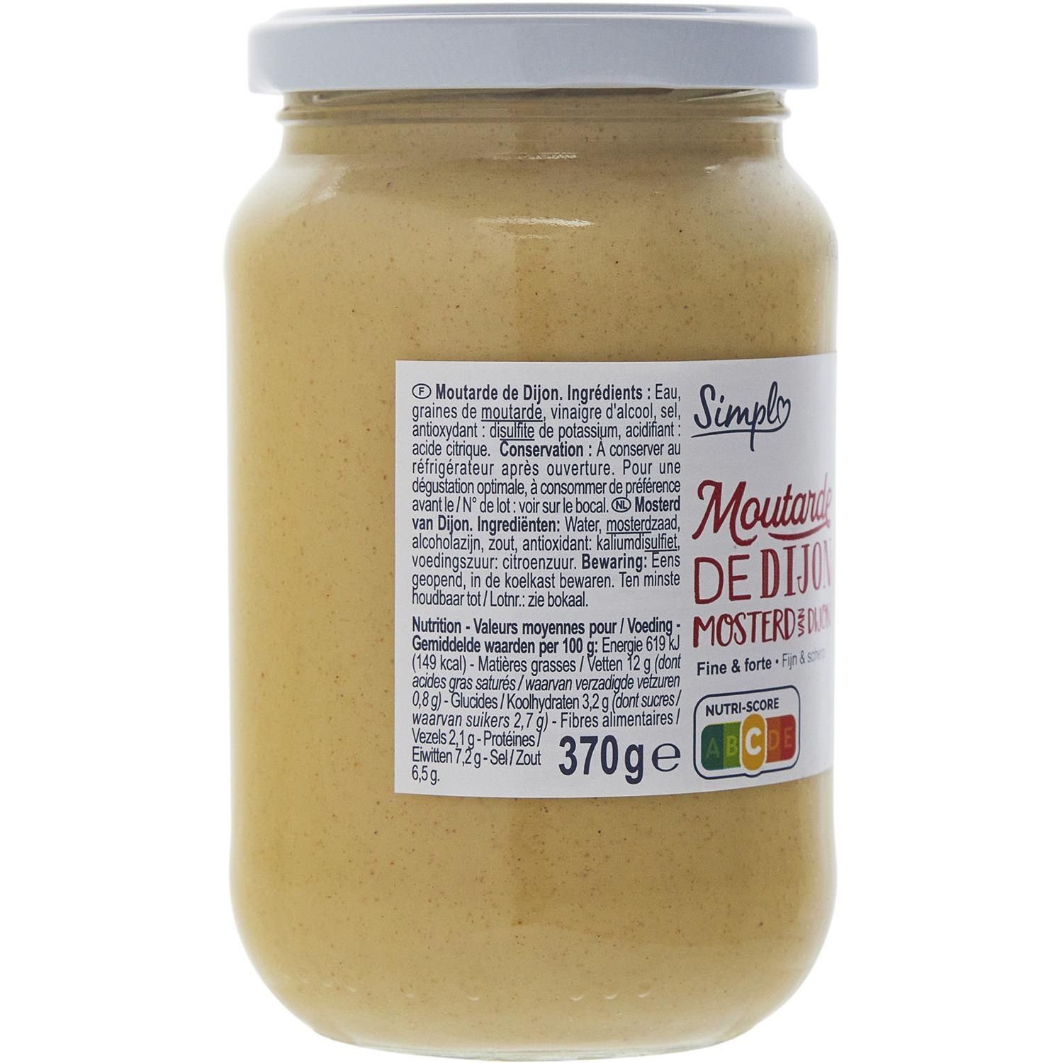 Moutarde de Dijon Fine et Forte SIMPL