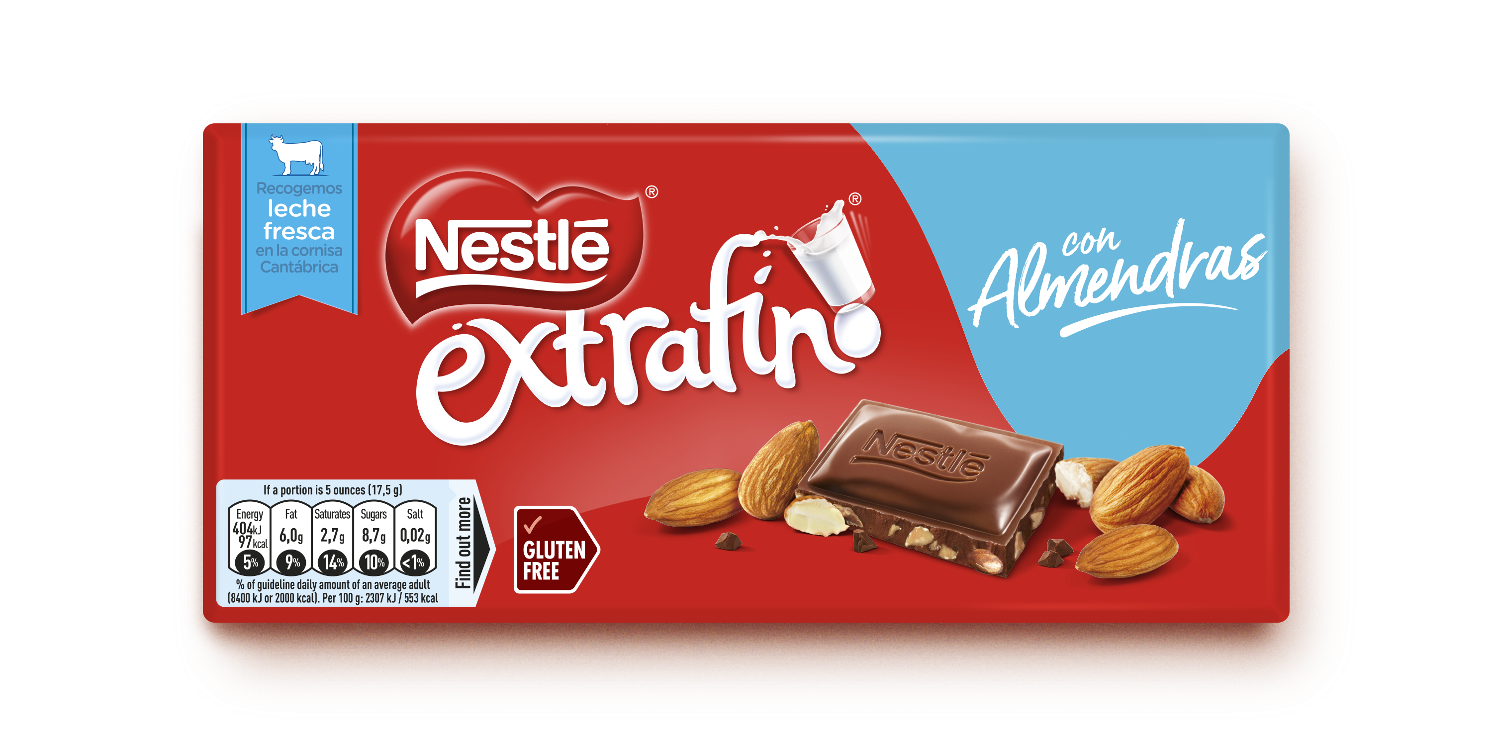 Tablette Extrafino Lait et amandes