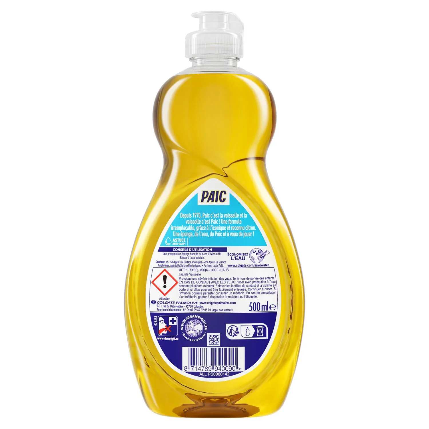 Liquide Vaisselle Mini Citron PAIC