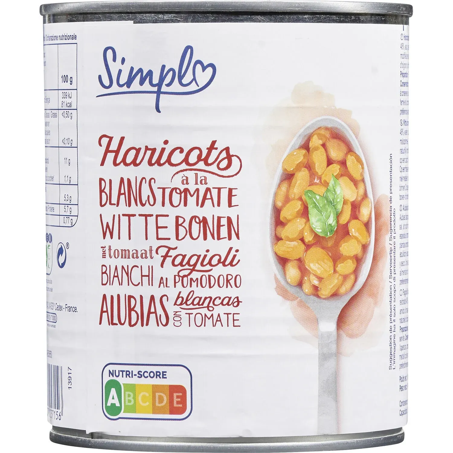 Haricots blancs à la sauce tomate