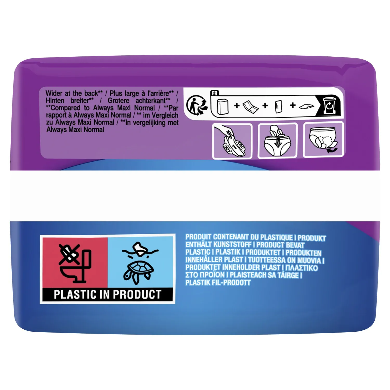 Serviettes Hygiéniques avec Ailettes Taille 2 Long Maxi ALWAYS