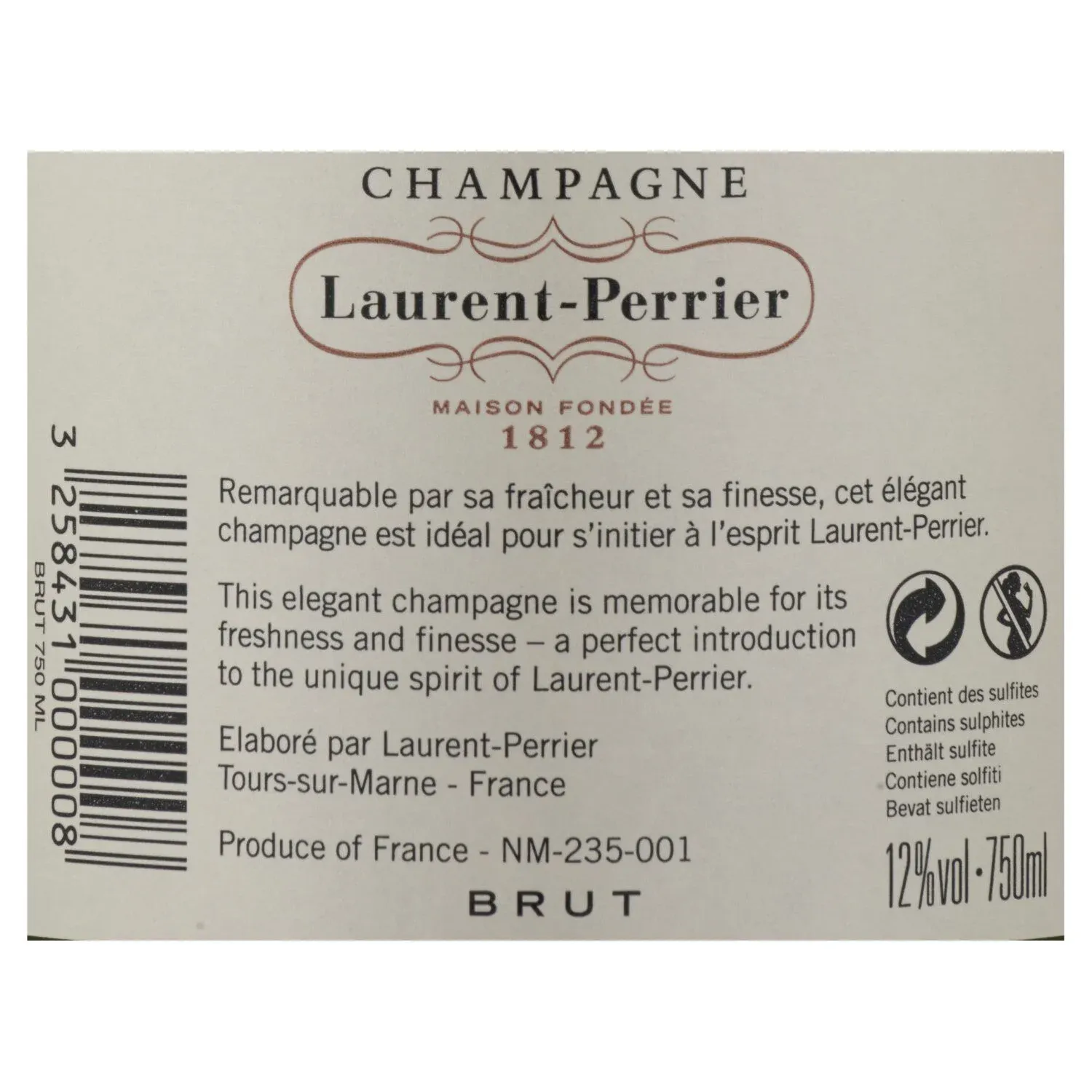 Champagne brut LAURENT-PERRIER