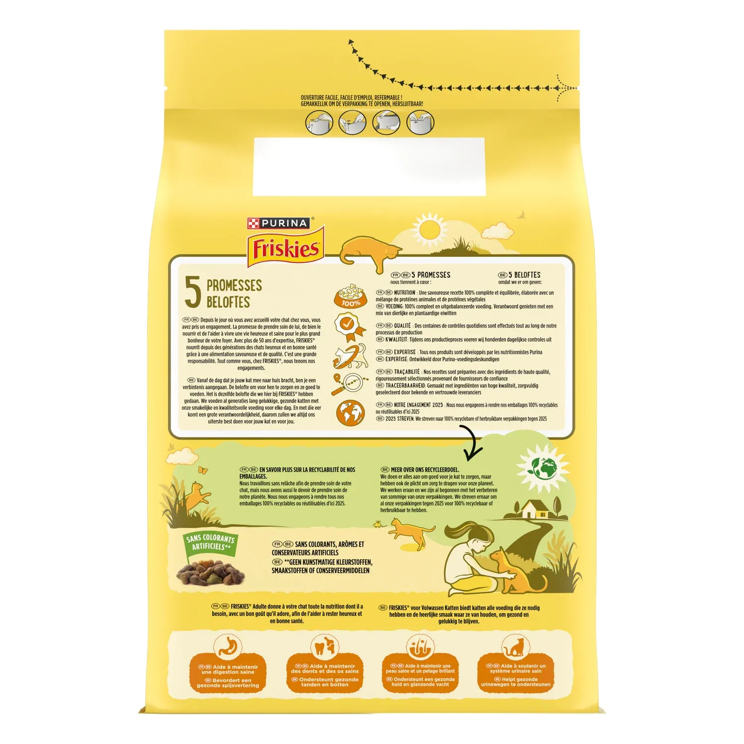 Croquettes Pour Chat Adulte Poulet Légume FRISKIES