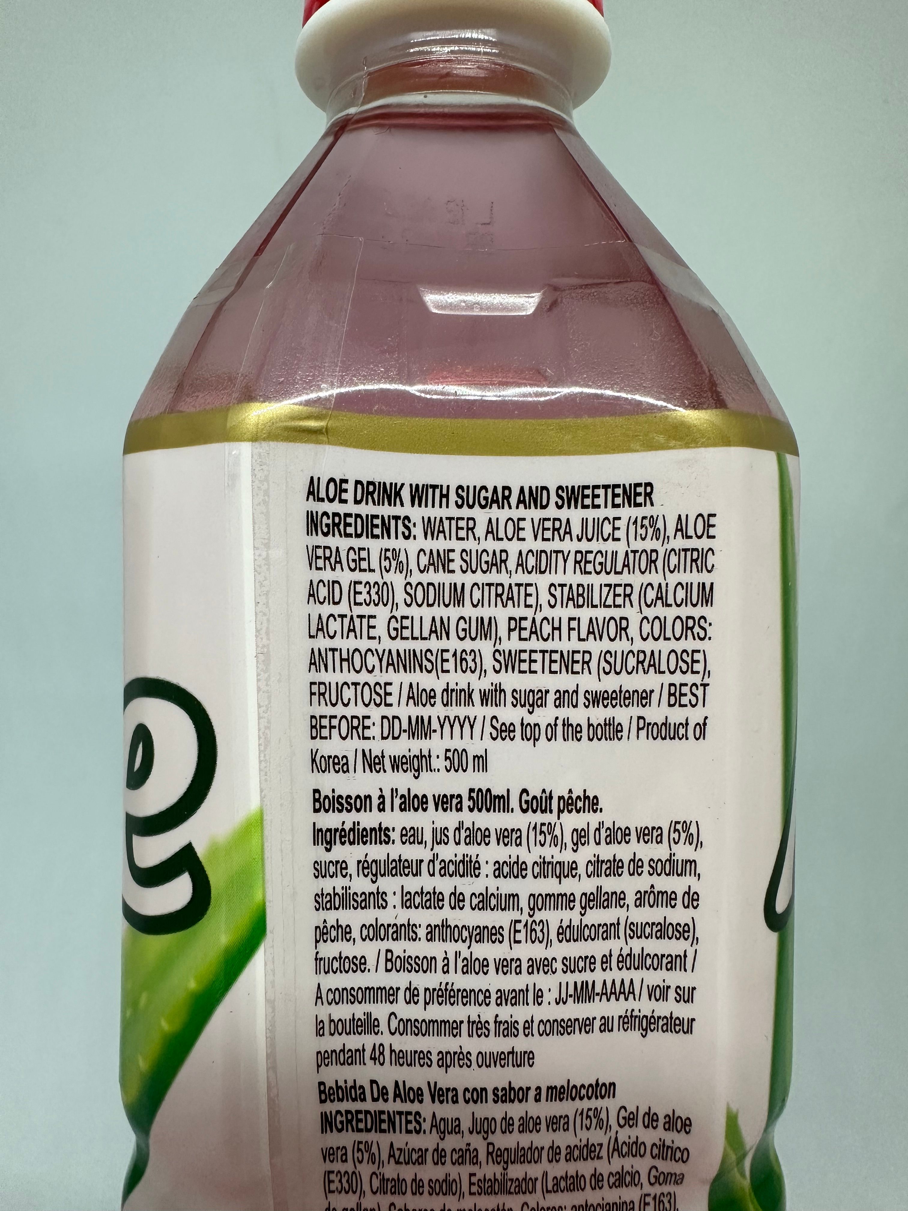 OKF ALOE PECHE 500ML