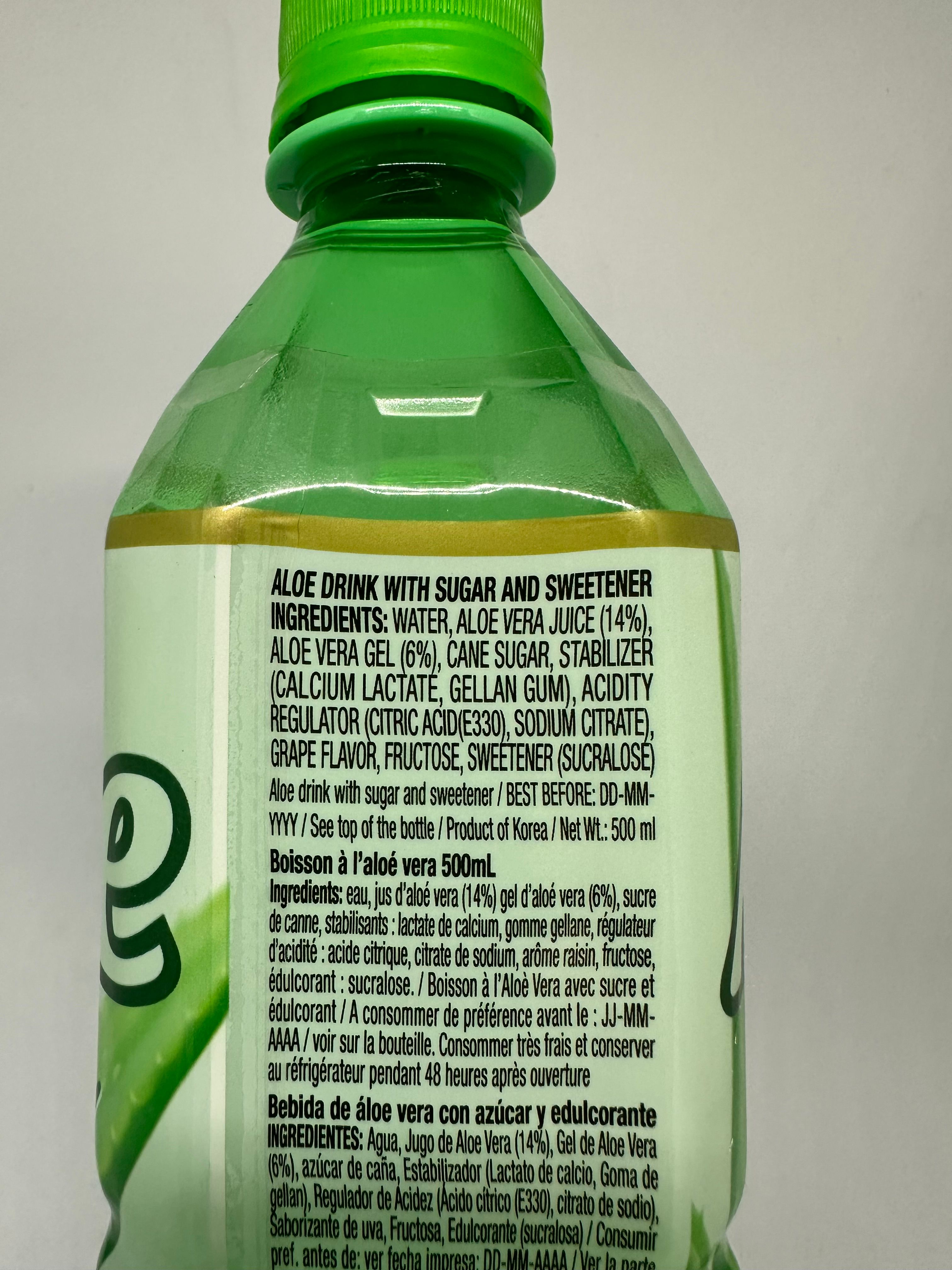 Boissons Aloe Vera nature OKF 500ml