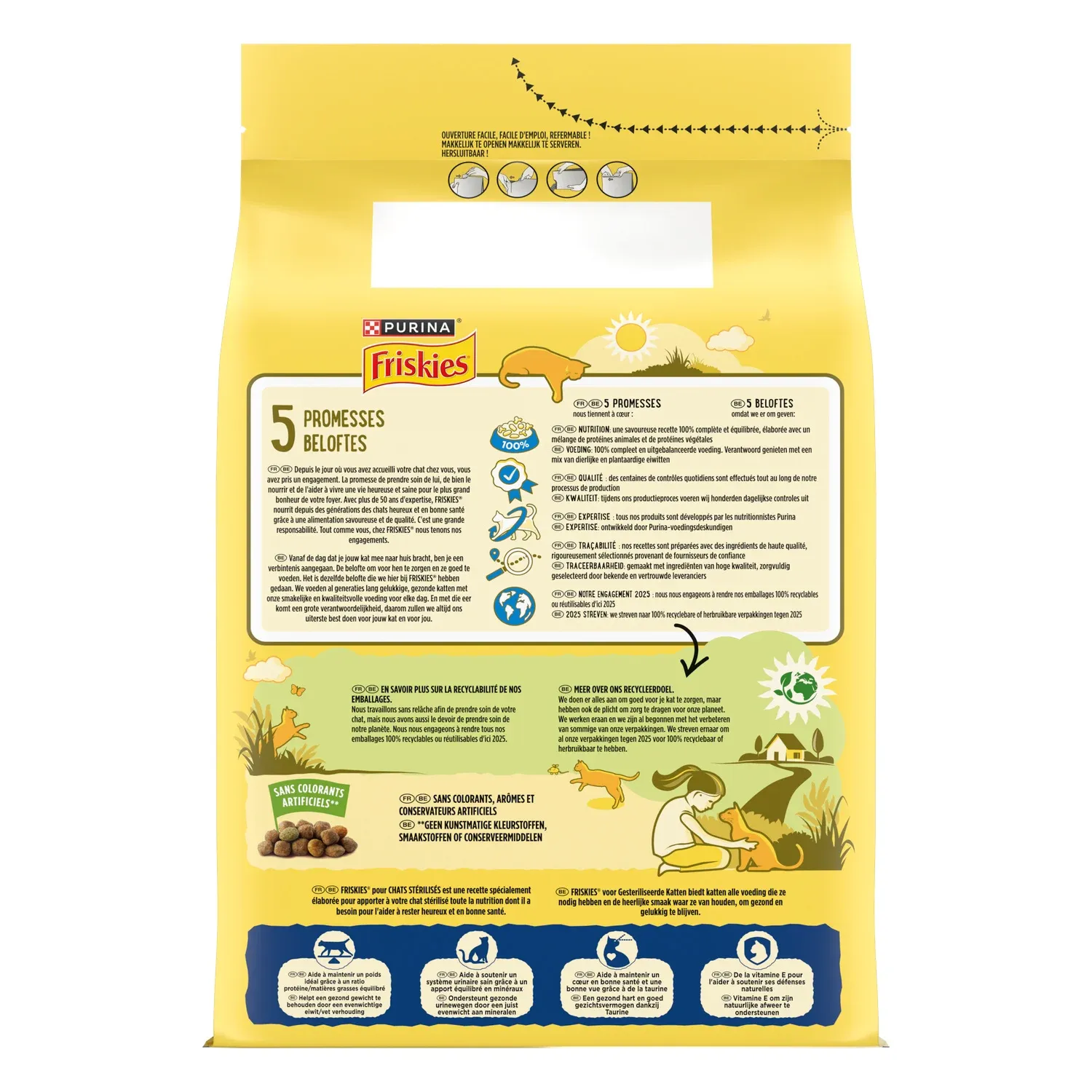 Croquettes Pour Chat Adulte Stérilisé Saumon Thon Légume FRISKIES