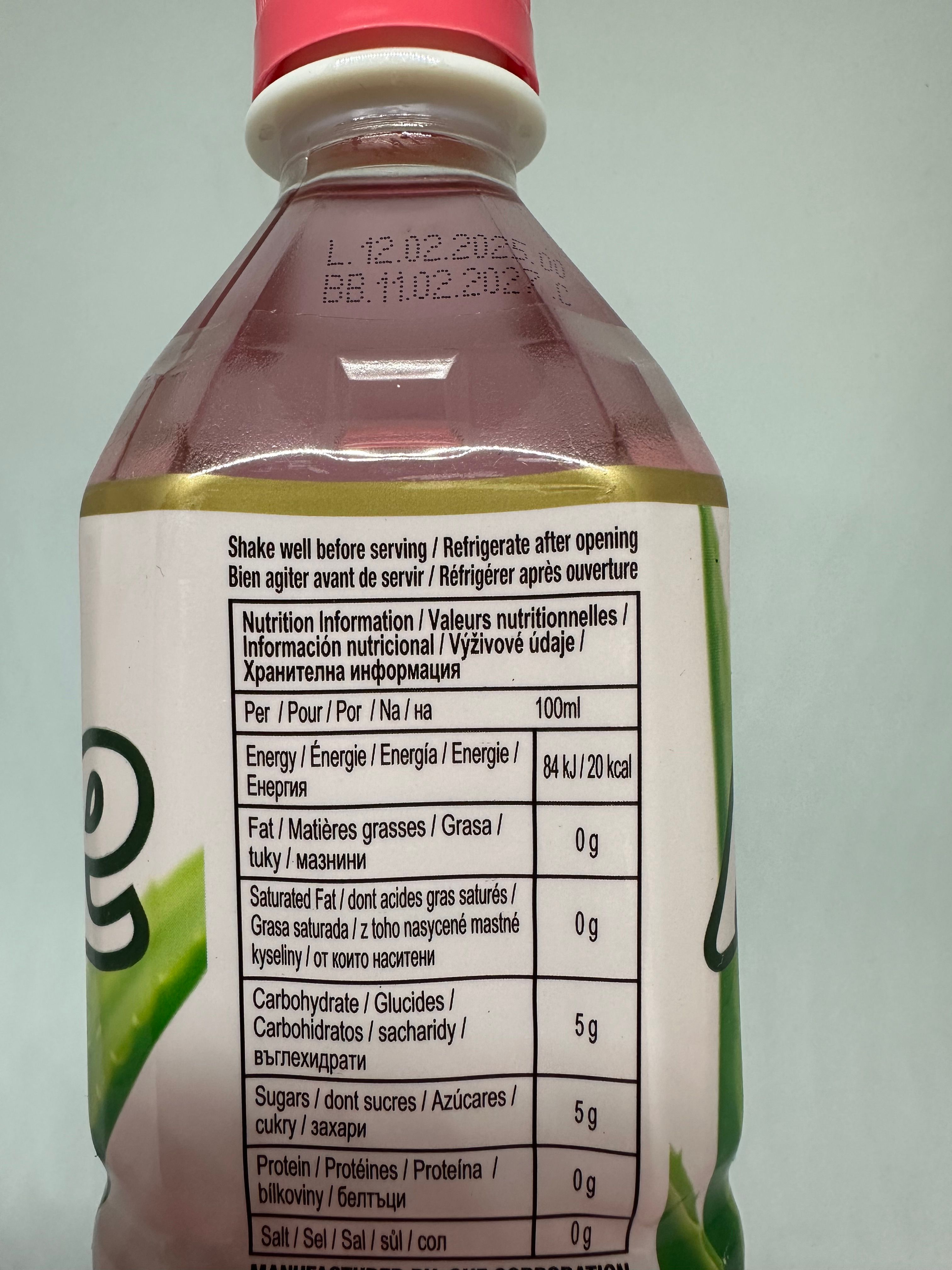 OKF ALOE PECHE 500ML