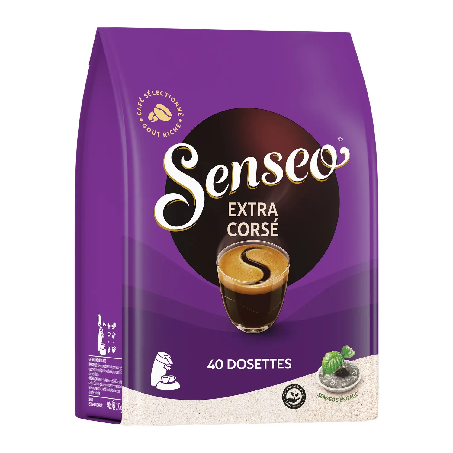 Café dosettes extra corsé SENSEO
