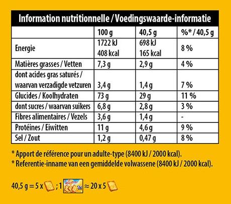 HEUDEBERT LA BISCOTTE 96% DE CEREALE FORMAT FAMILIAL 830G