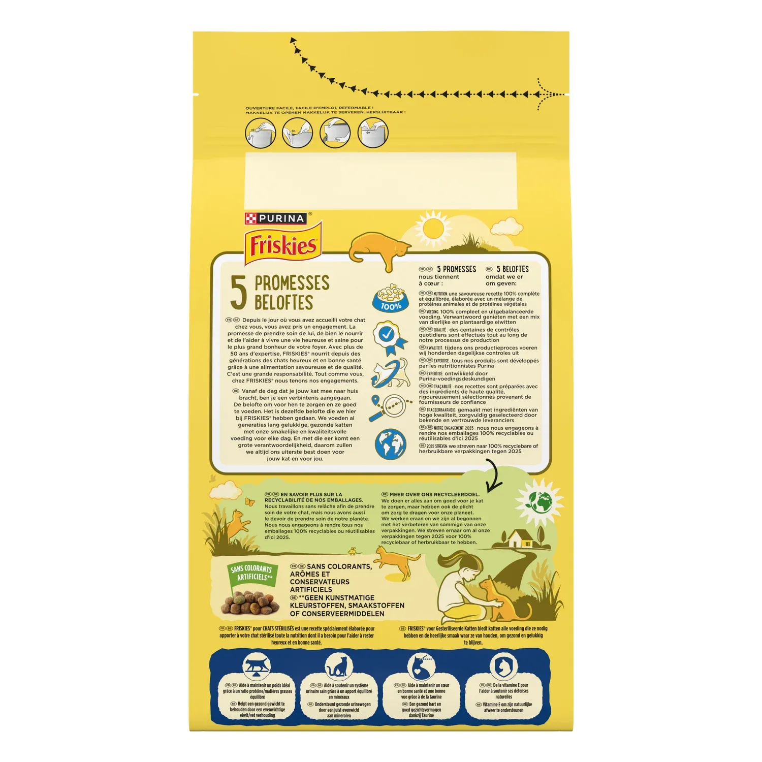 Croquettes Pour Chat Adulte Stérilisé Saumon Thon Légume FRISKIES