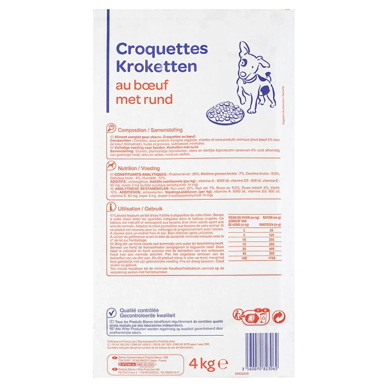 Croquettes Pour Chien Adulte Boeuf SIMPL