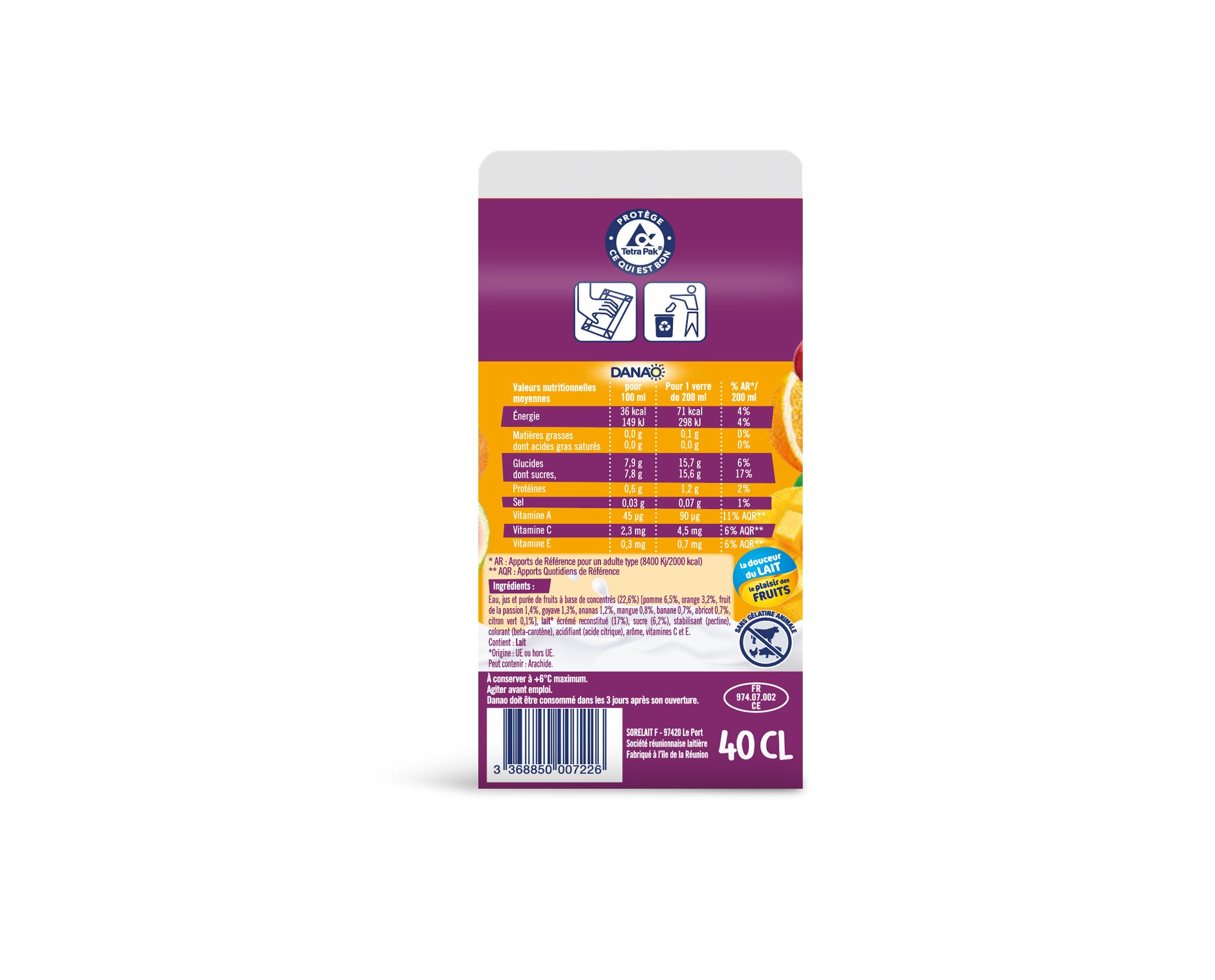 DANAO MULTIVITAMINEE 0 4L