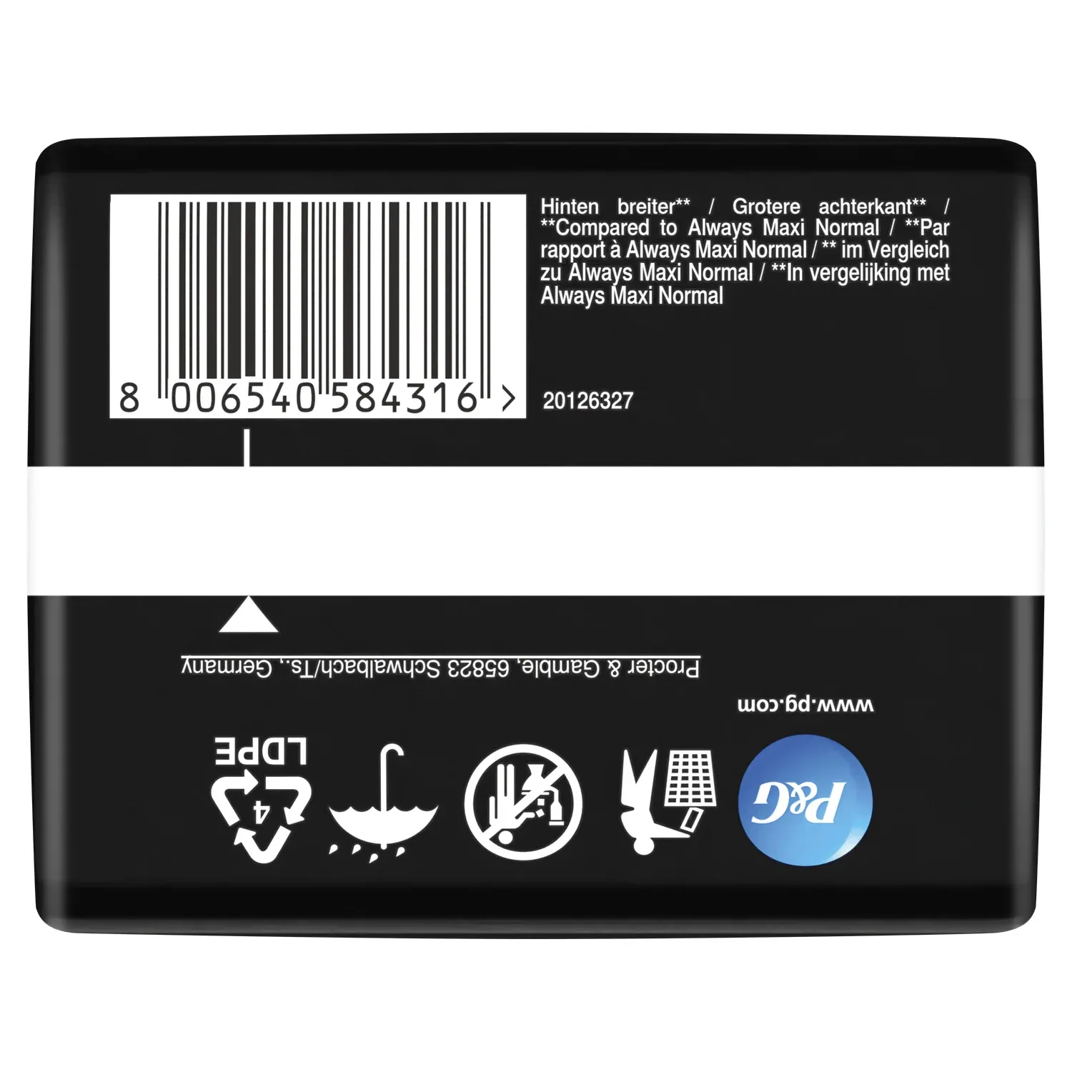 Serviettes Hygiéniques avec Ailettes Maxi Night Taille 3 ALWAYS