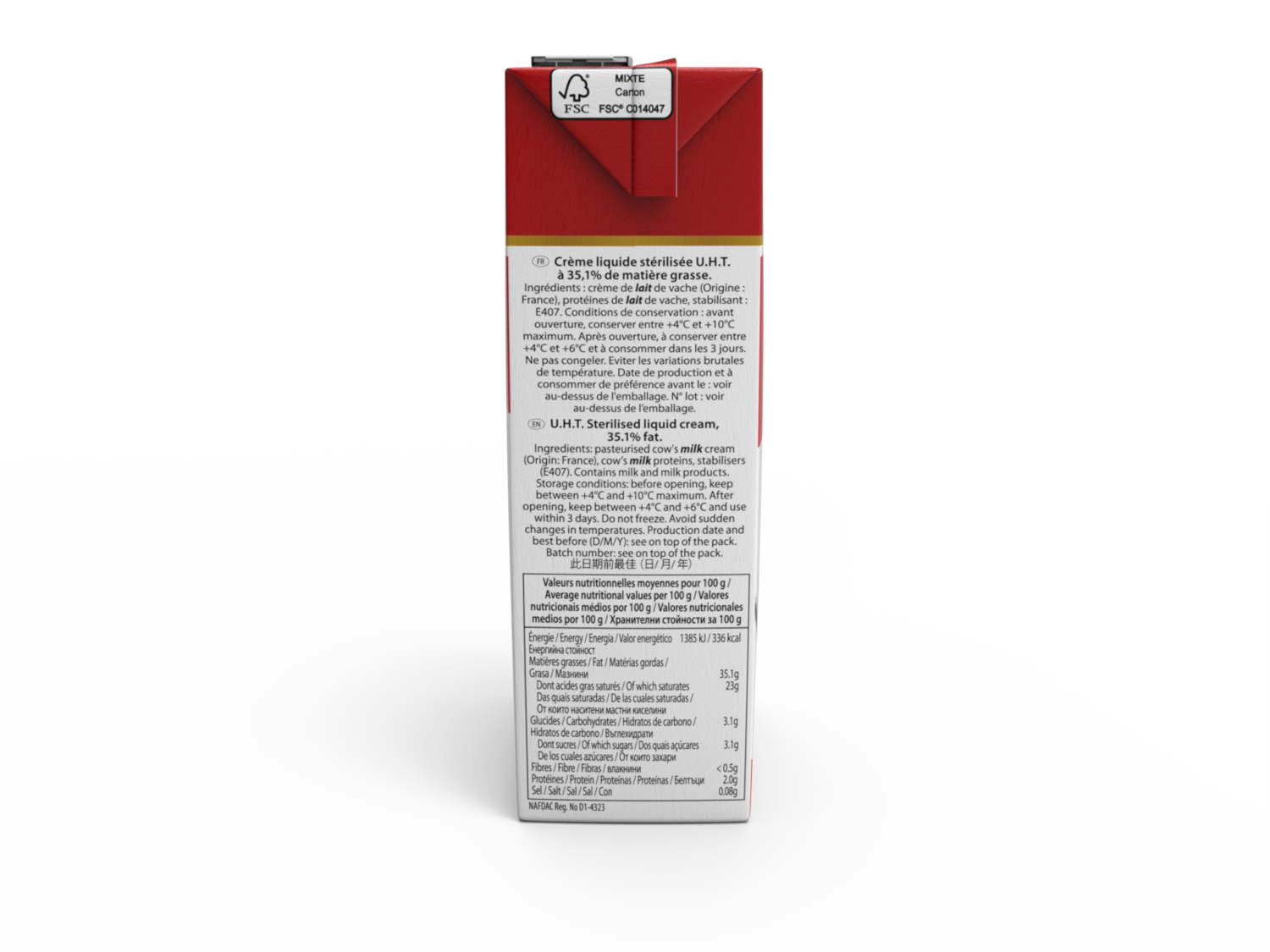 CREME UHT 50CL PRESIDENT