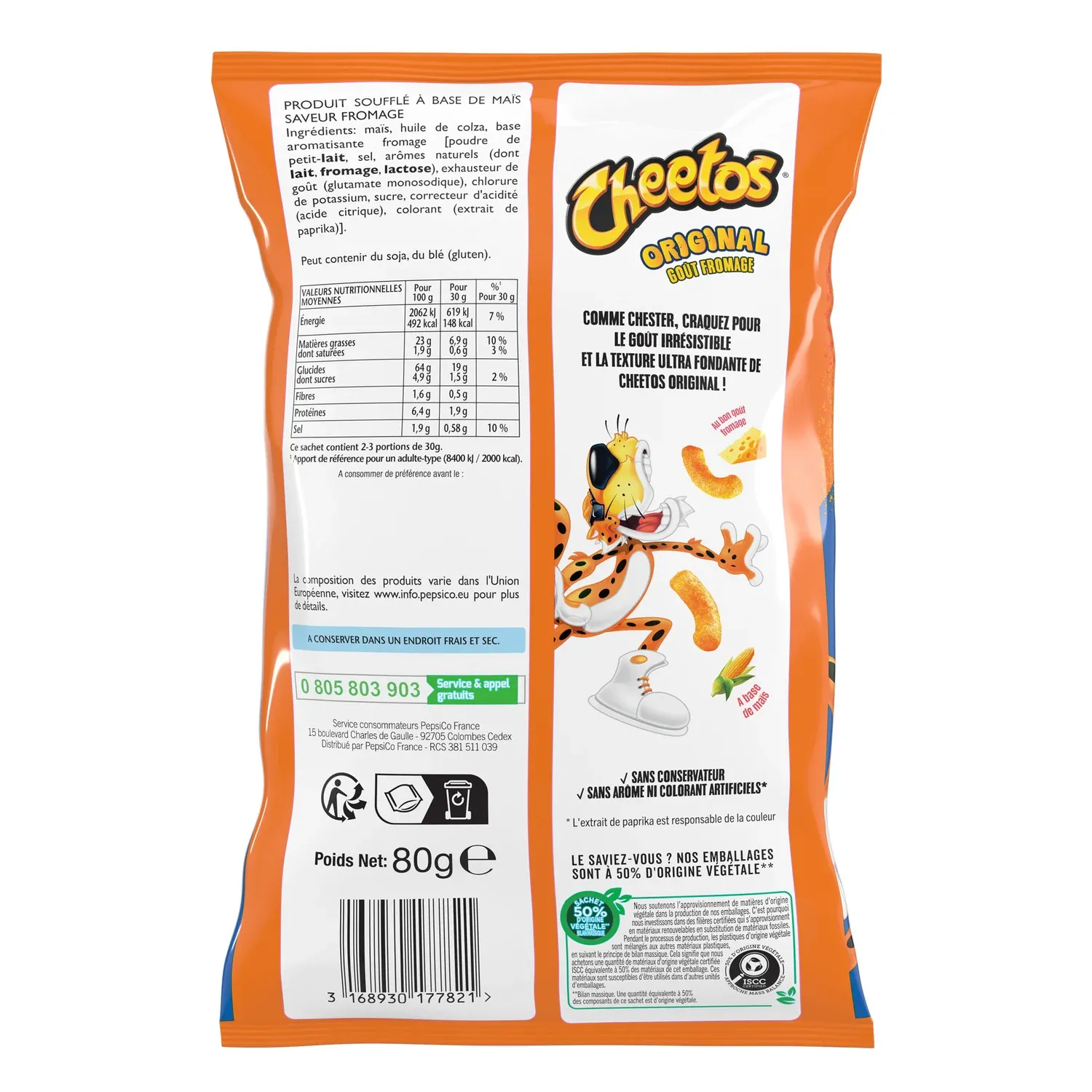 Biscuits apéritifs soufflés goût Fromage CHEETOS