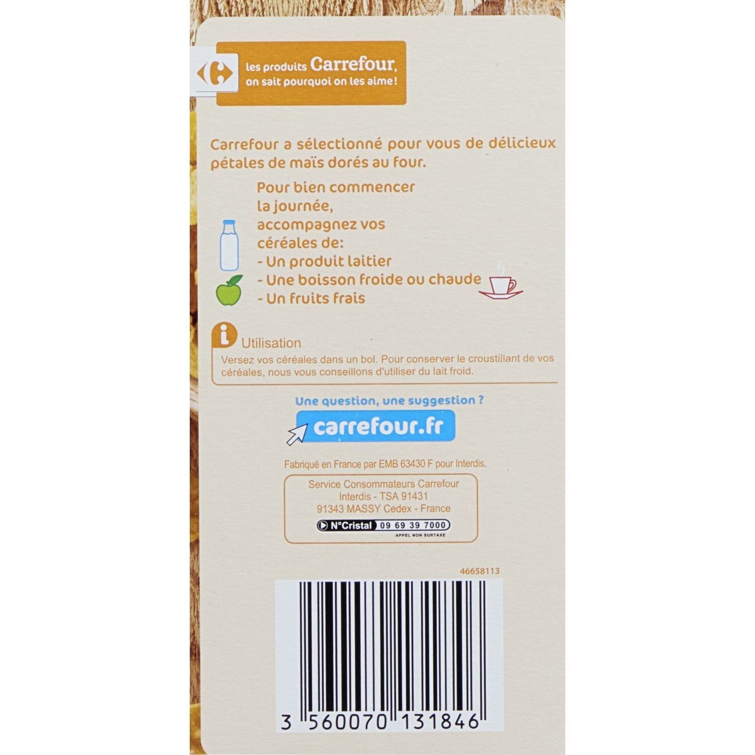 Céréales Corn Flakes CARREFOUR