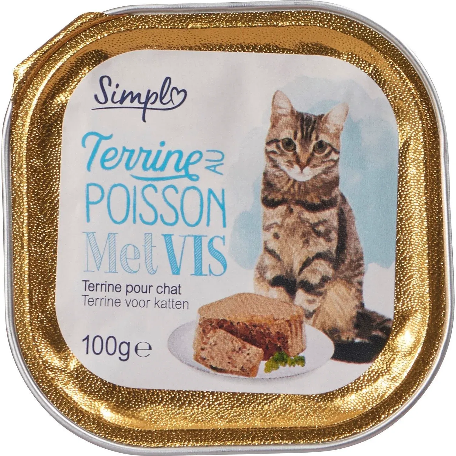 Pâtée Pour Chat Adulte En Terrine Poisson SIMPL