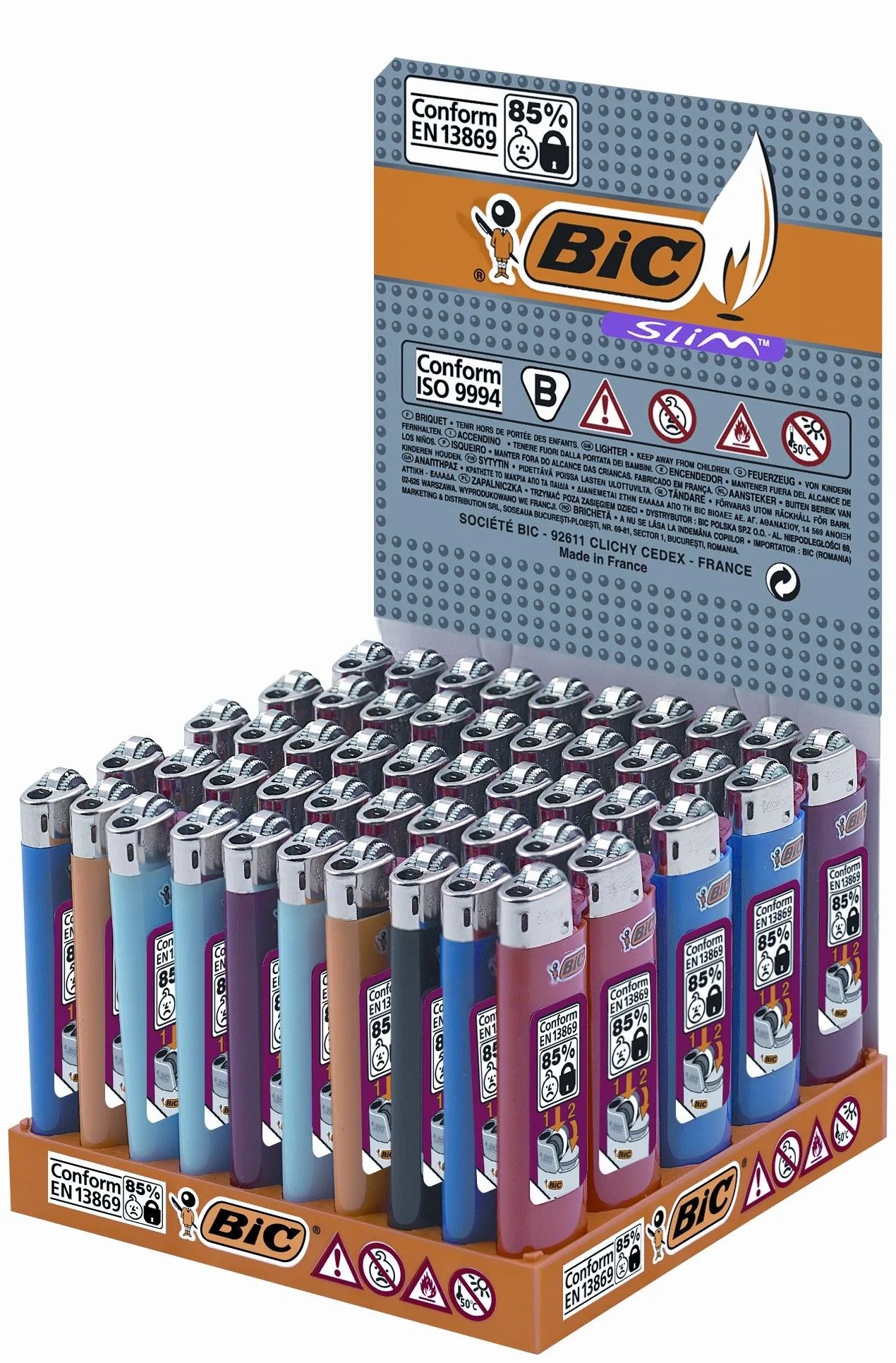 Product Image for BRIQUET BIC J23 SLIM OPAQUE SECURITE ENANT