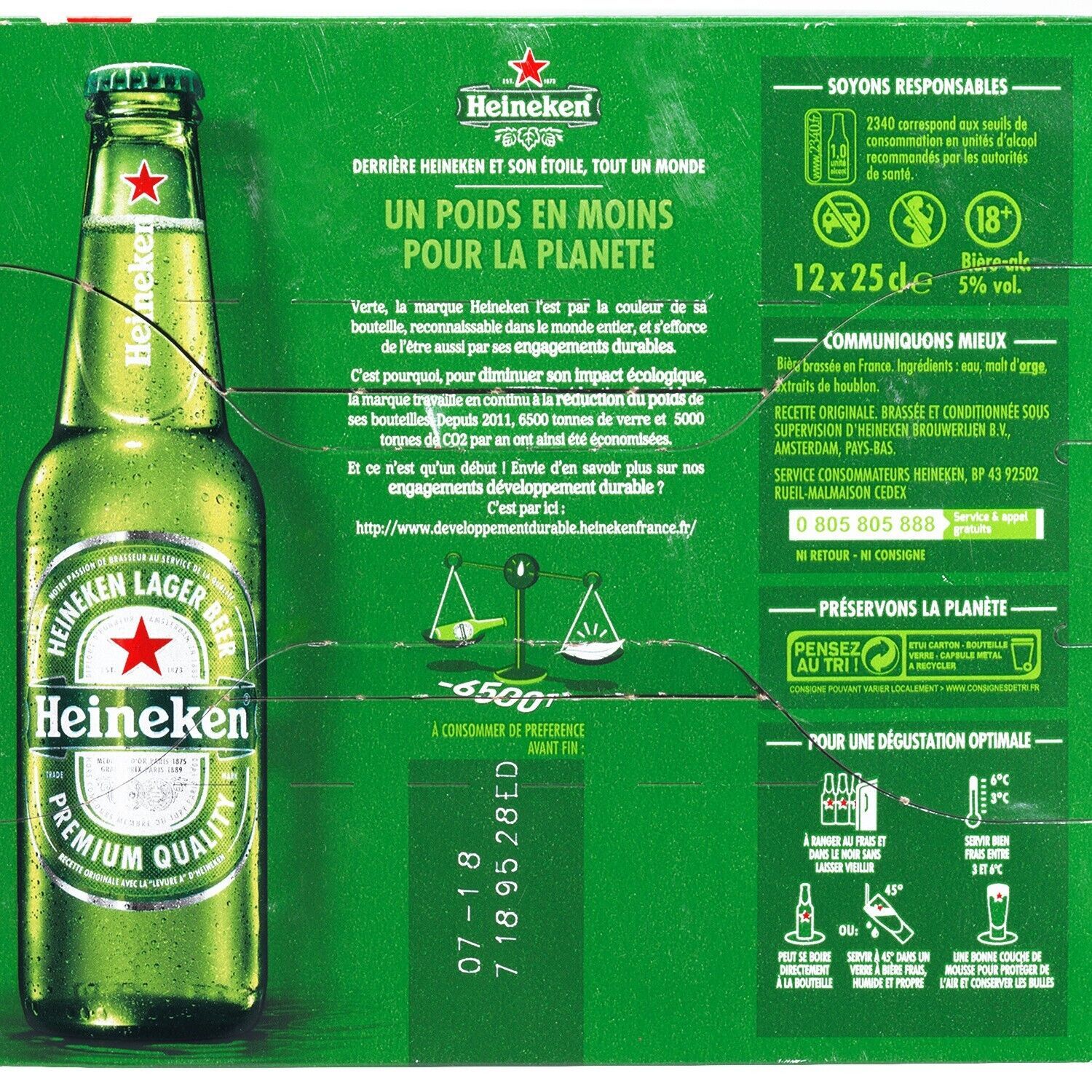 Bière Blonde 5% HEINEKEN