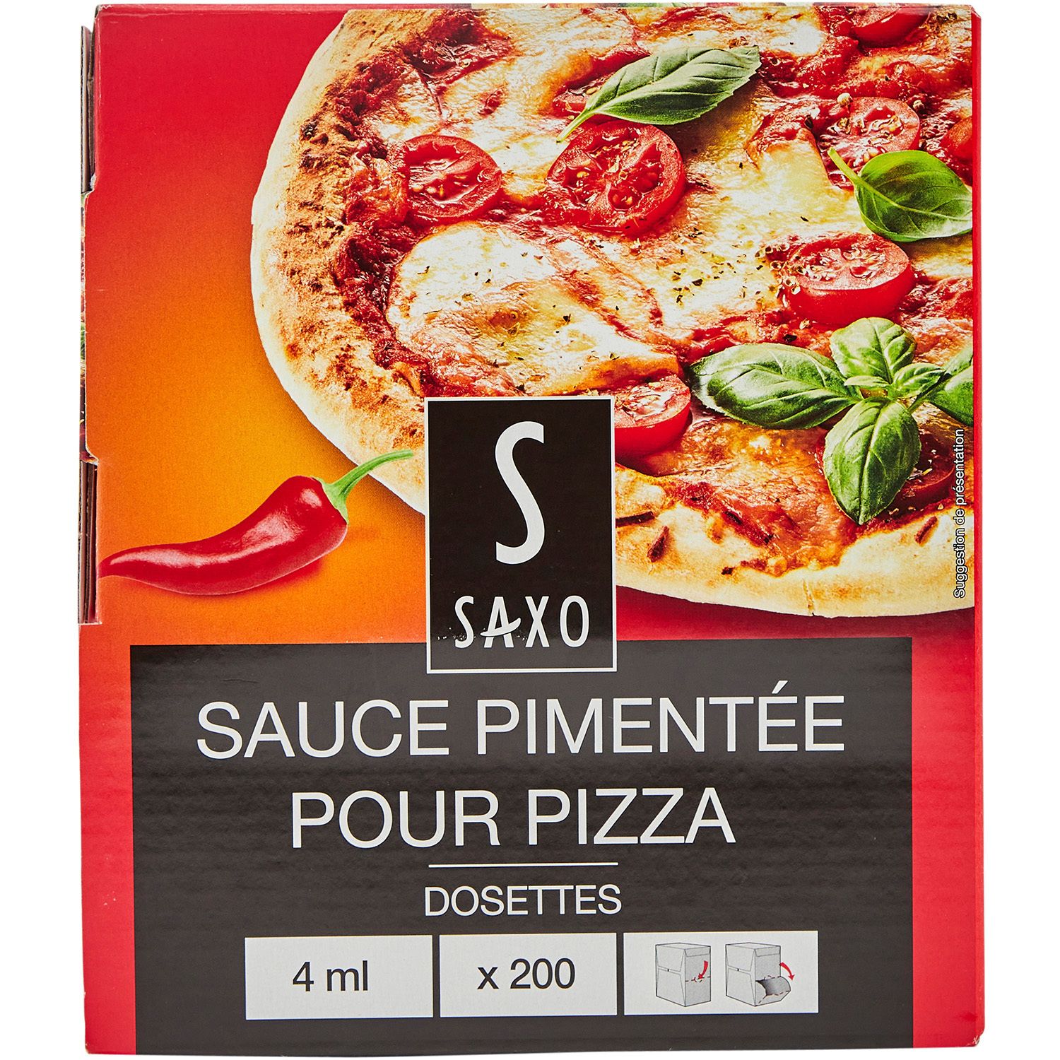 Huile pimentée Saxo 4 ml × 200