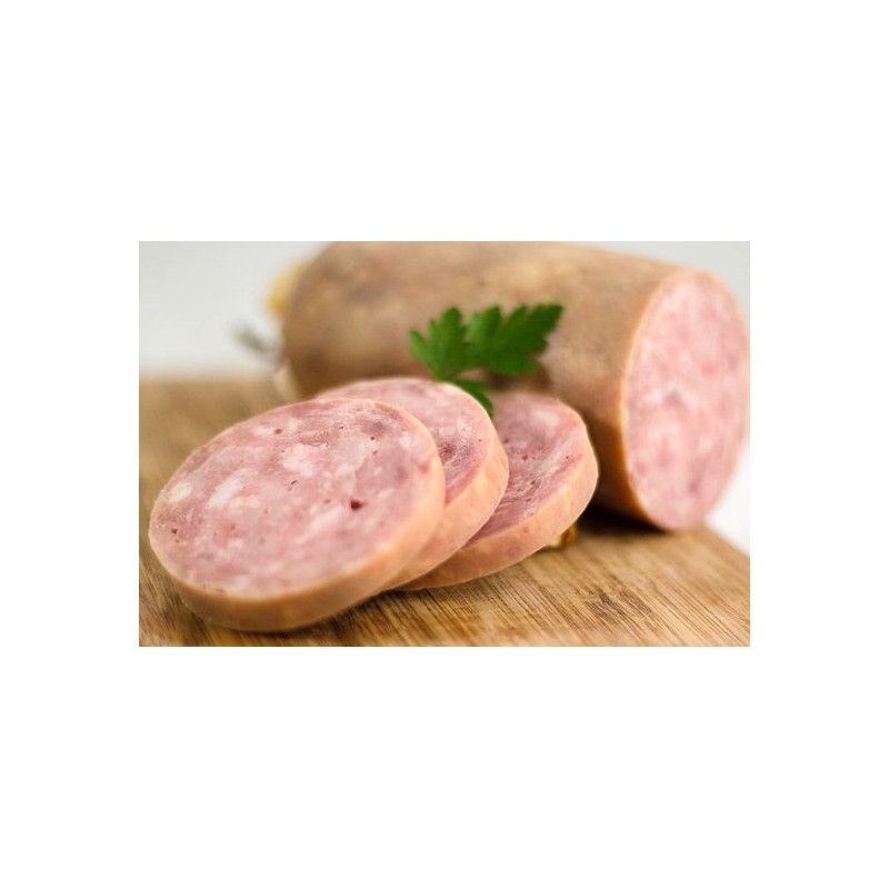Saucisson volaille cuit nature a l ail 200G
